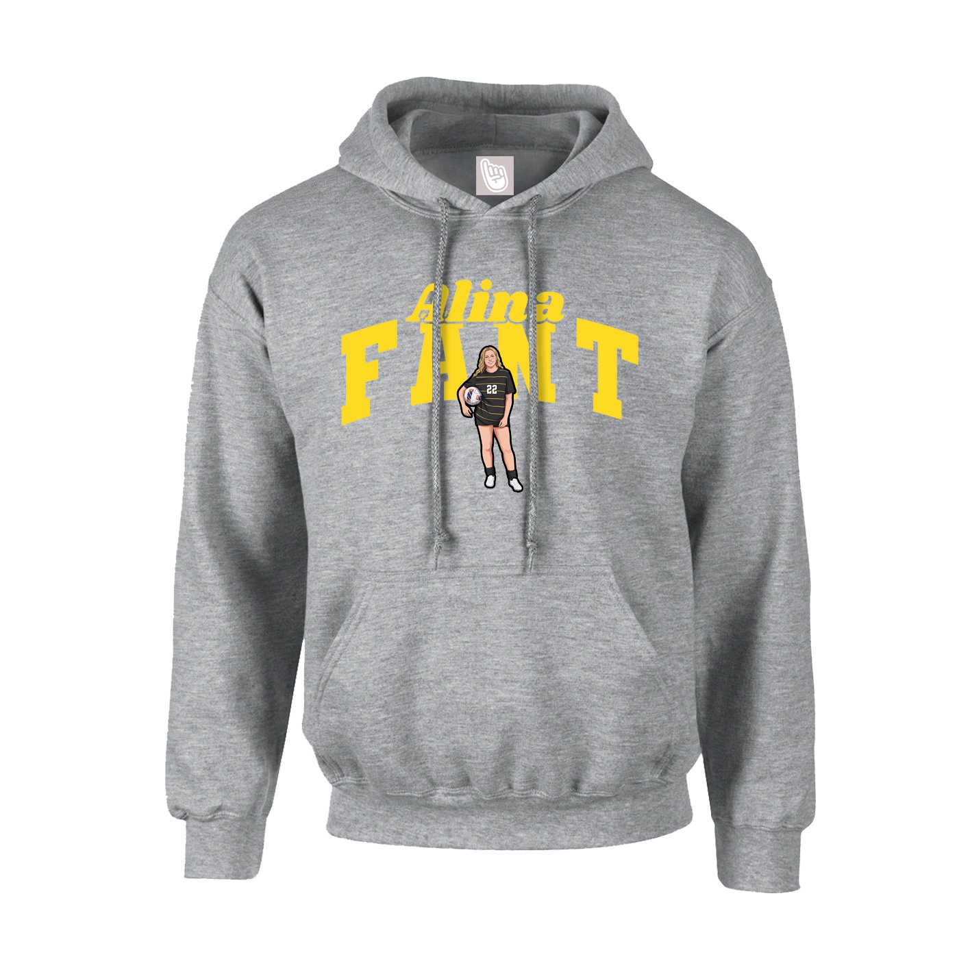 Hoodie — Signature Arch in Grey