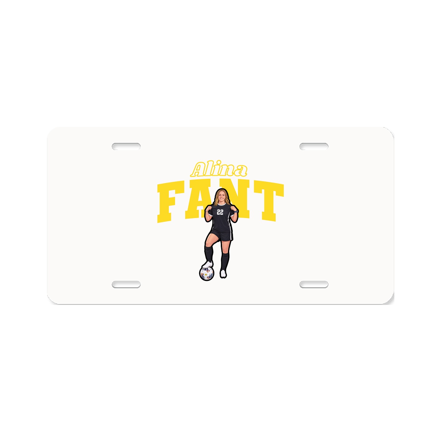 License Plate — Name Arch in Classic