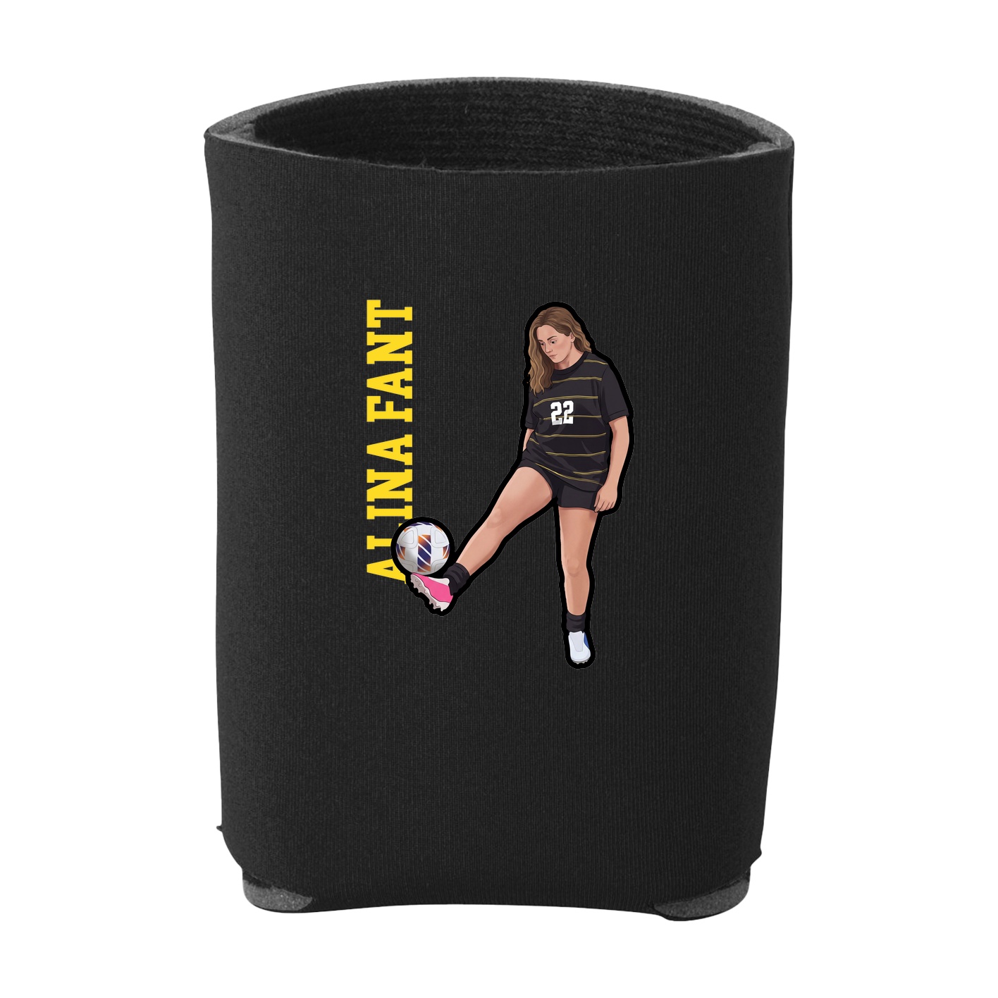 Can Holder — Name Vertical in Black