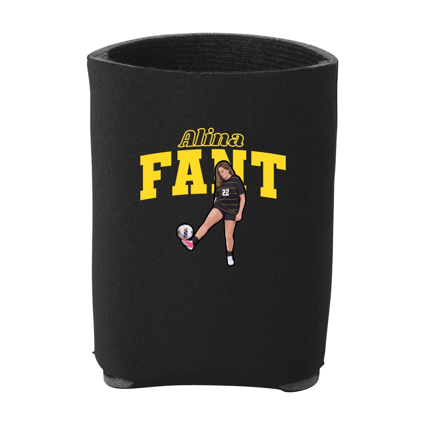 Can Holder — Name Arch in Black