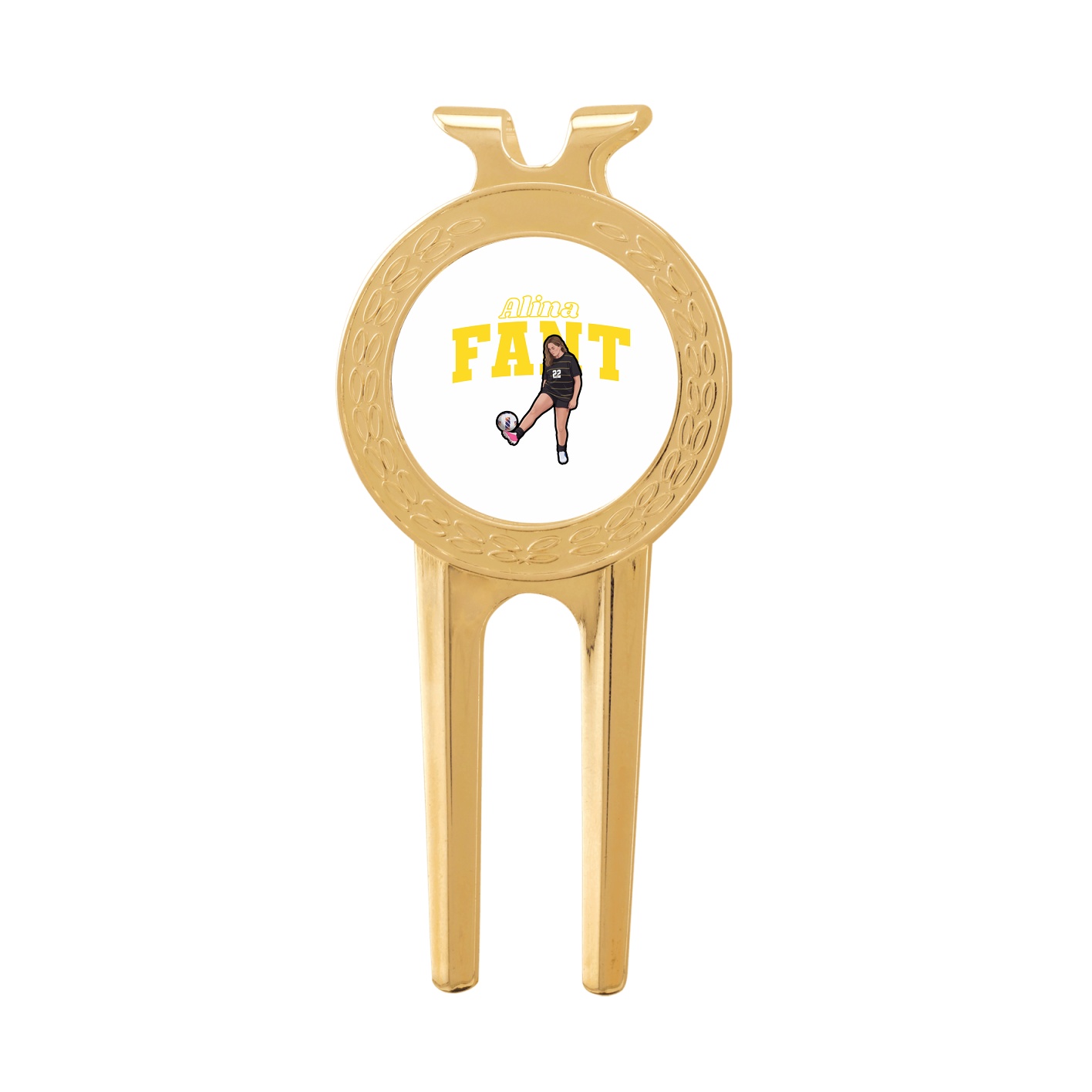 Divot Tool with Ball Marker — Name Arch in Classic