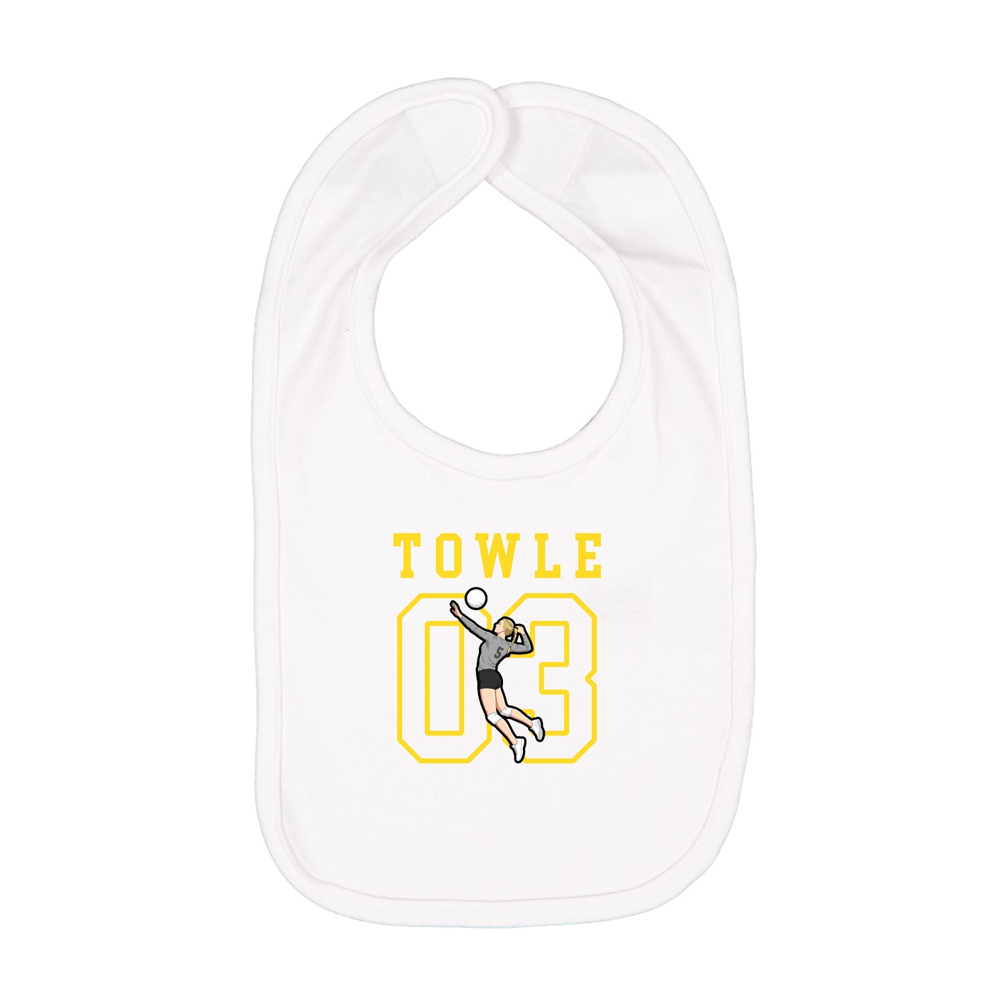 Infant Bib — Shirsey in White