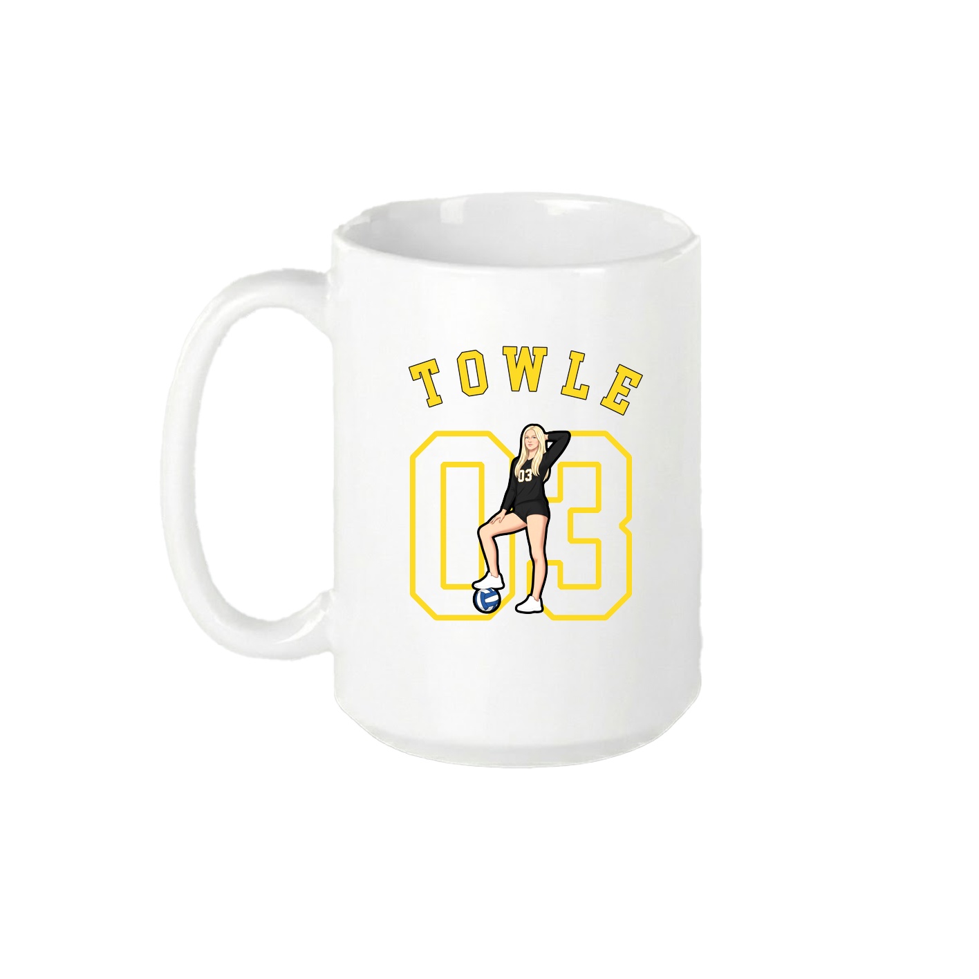 15oz Coffee Mug — Shirsey Arch in White