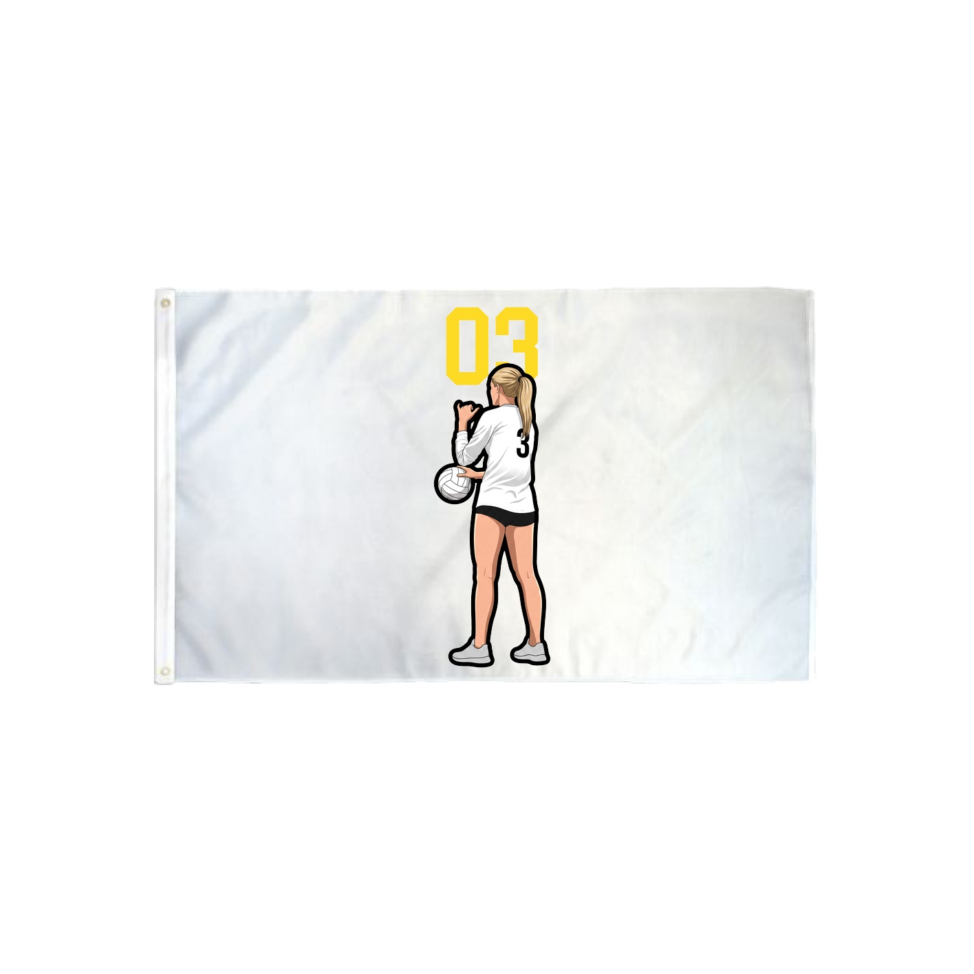 3x5 Flag — Number Top in Classic