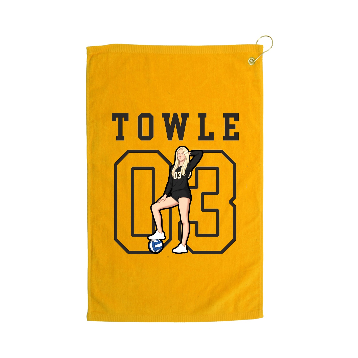 Golf Towel — Shirsey in Gold