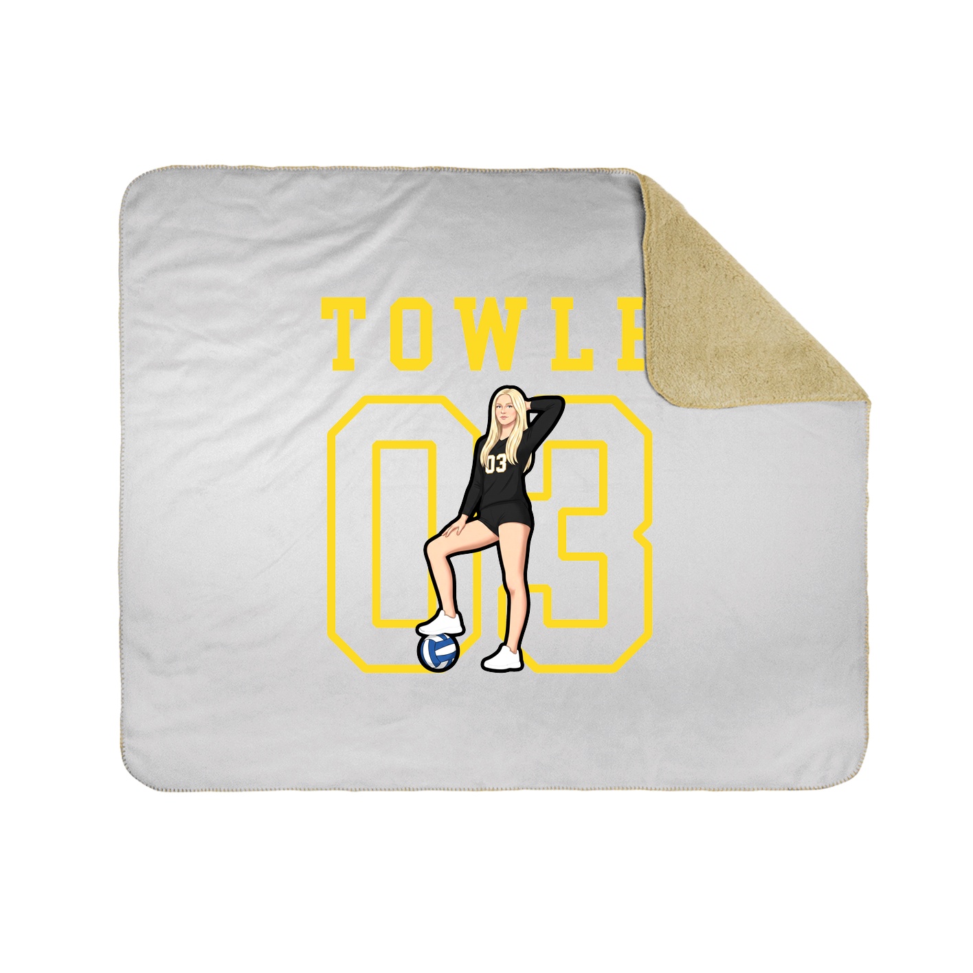 Throw Blanket — Shirsey in White