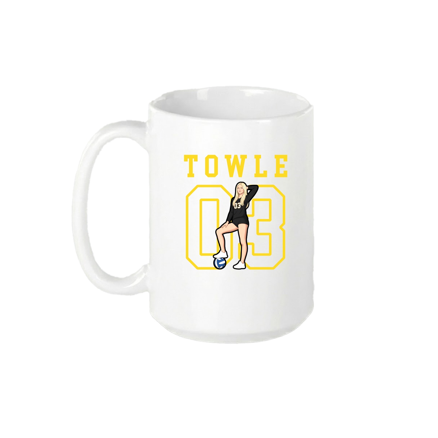 15oz Coffee Mug — Shirsey in White