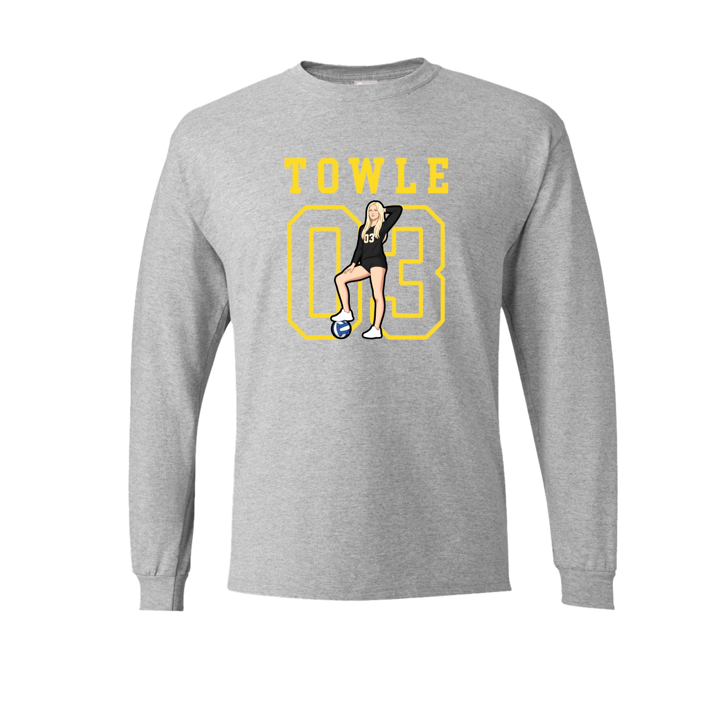 Long Sleeve Tee — Shirsey in Grey