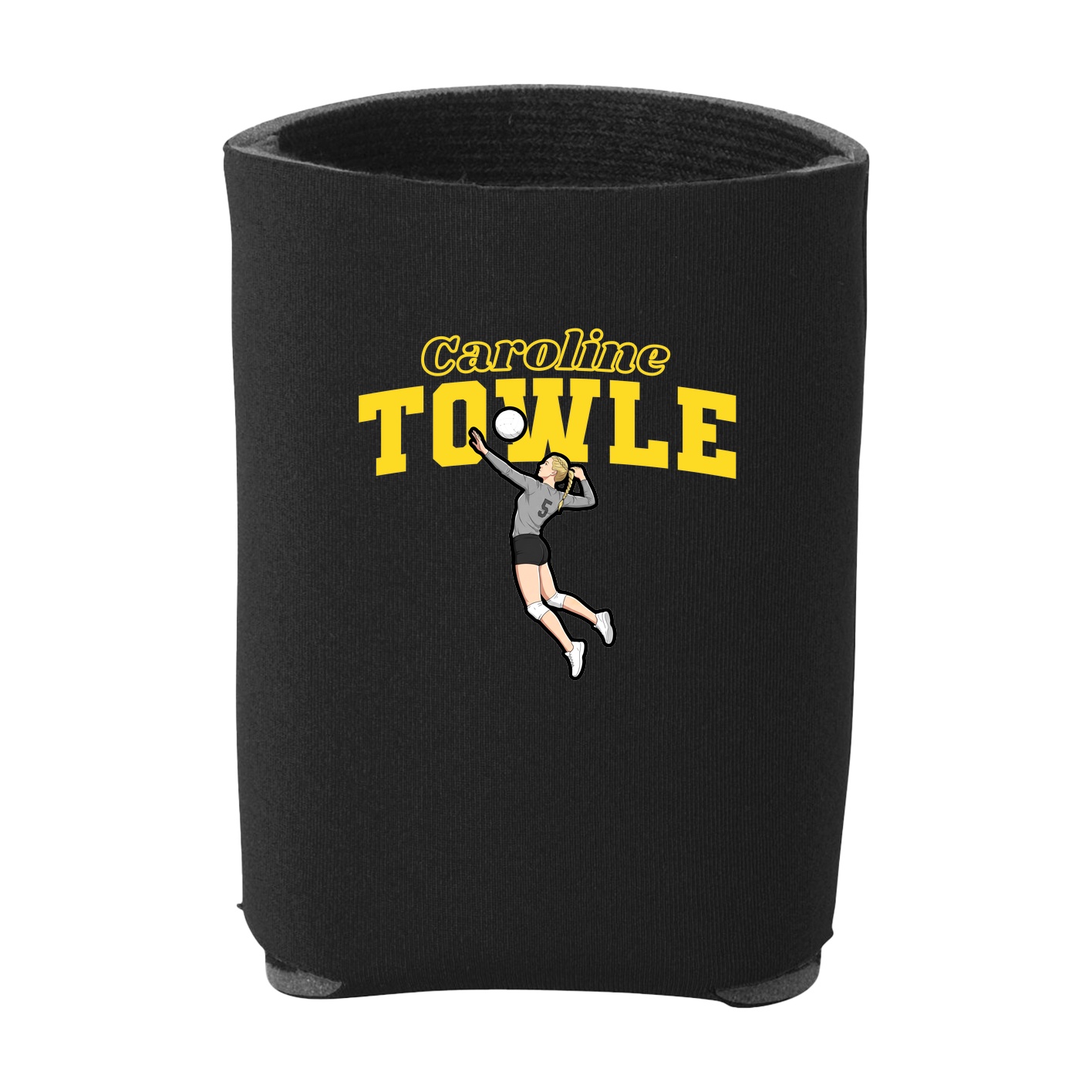 Can Holder — Name Arch in Black