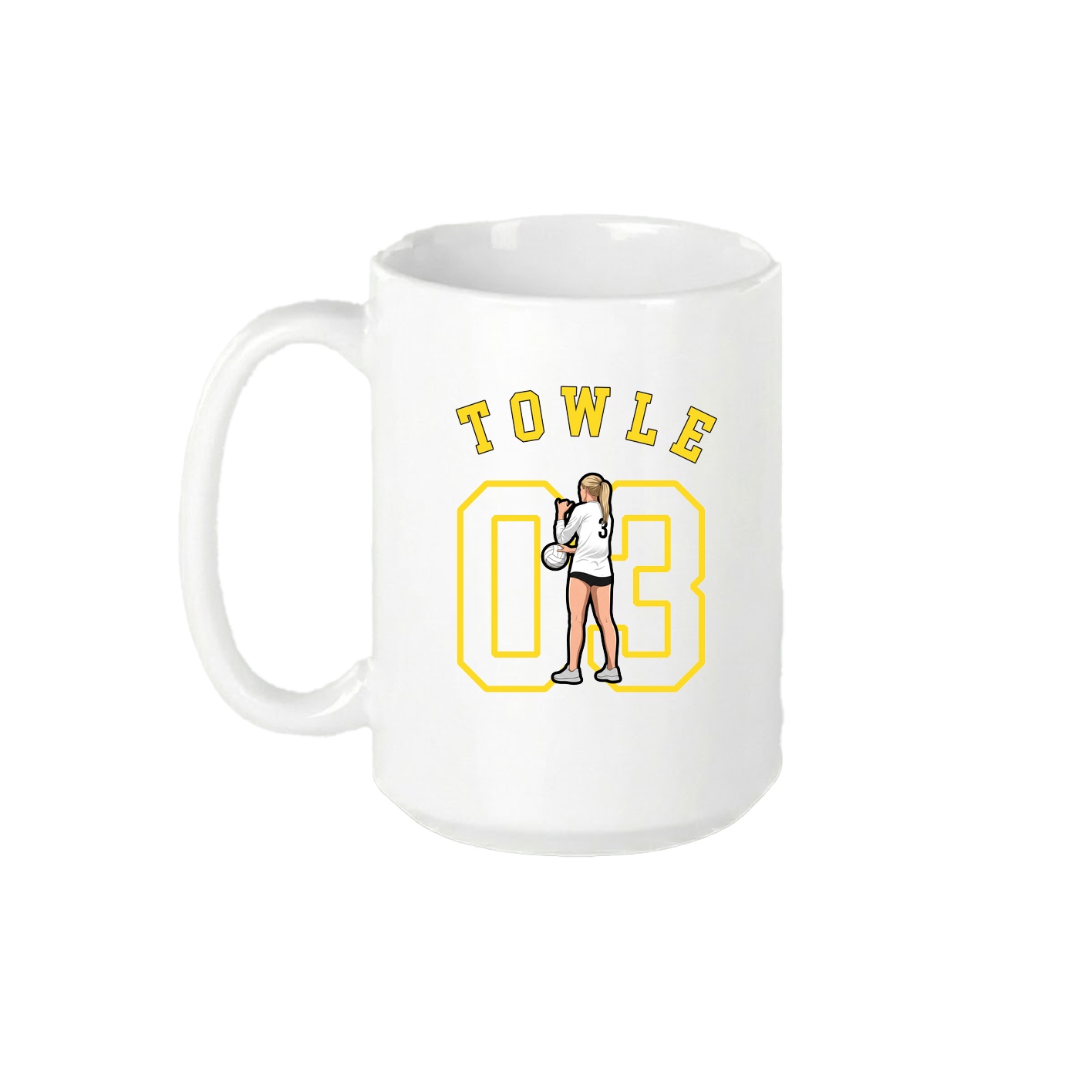 15oz Coffee Mug — Shirsey Arch in White