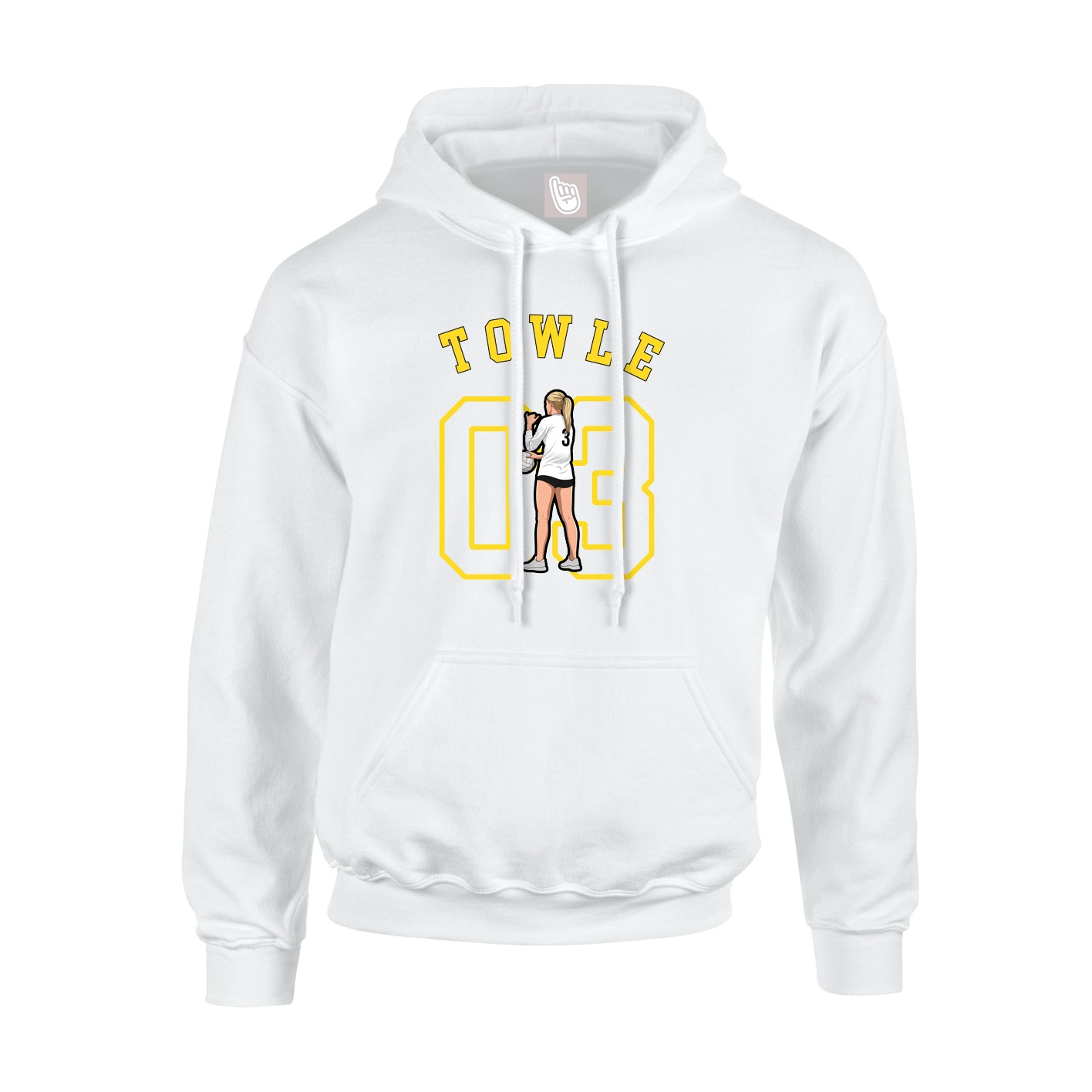 Youth Hoodie — Shirsey Arch in White