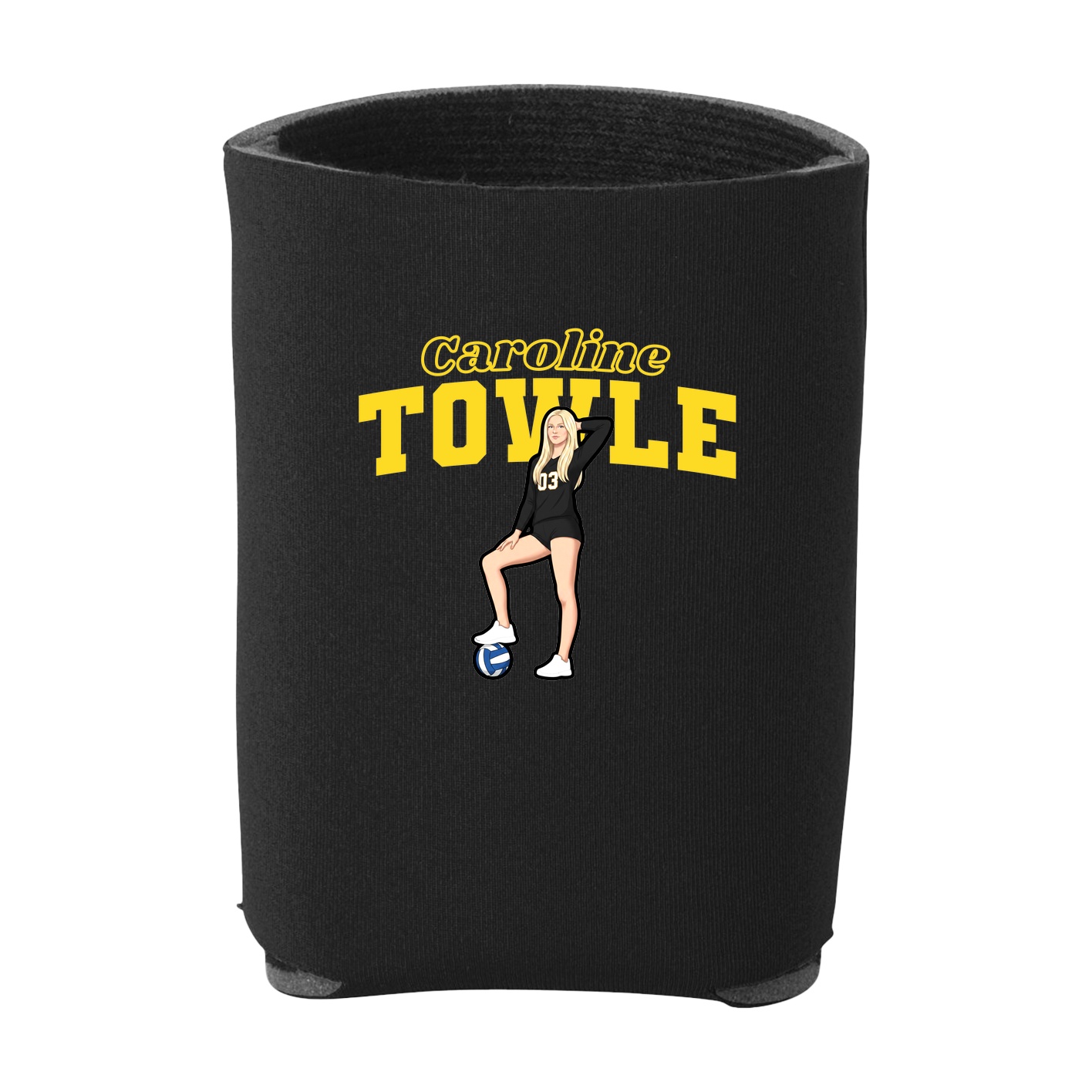 Can Holder — Name Arch in Black