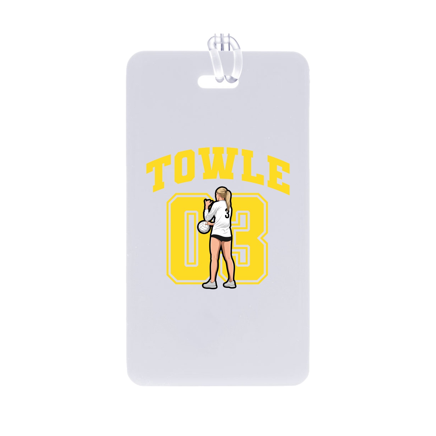 Bag Tag — Number in Classic