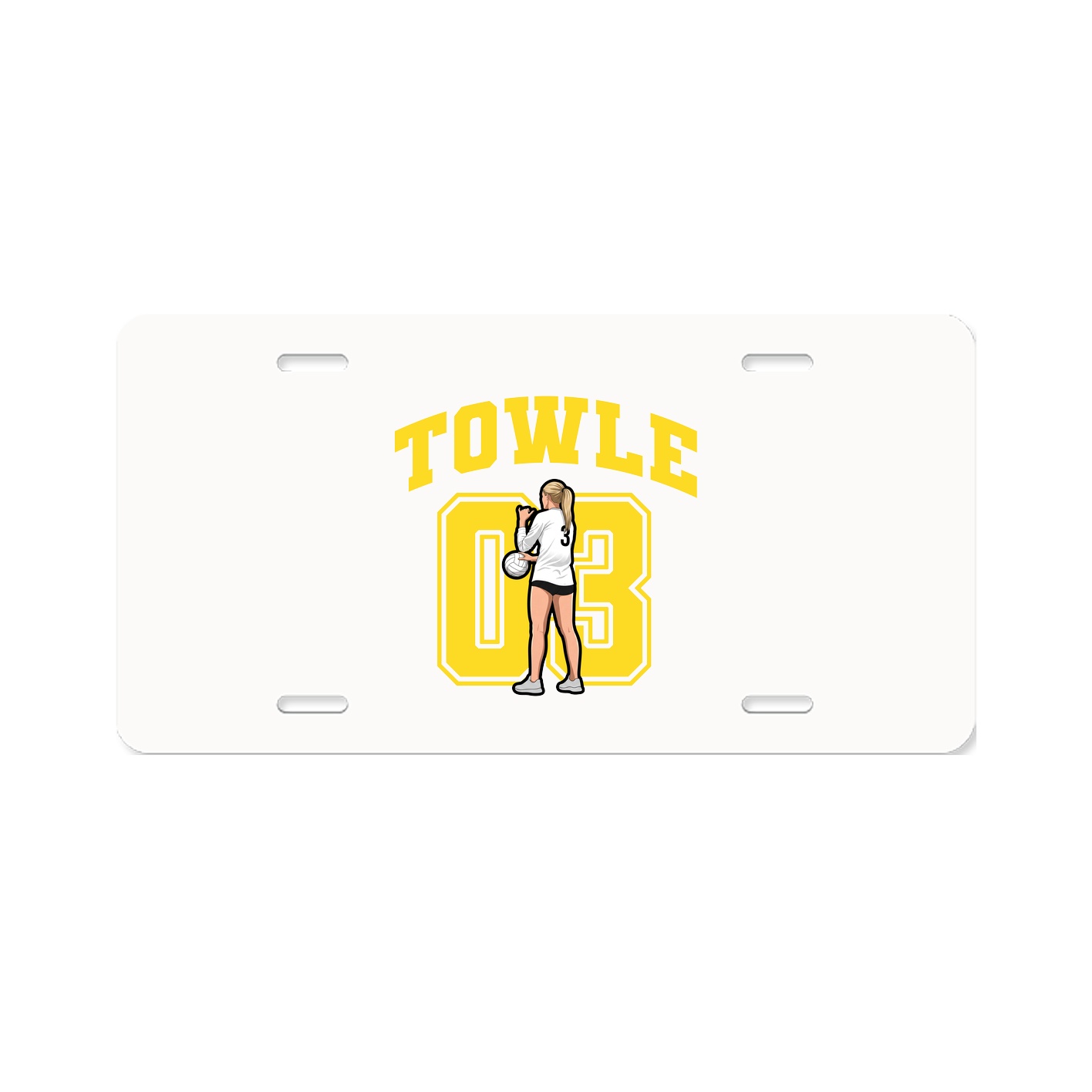 License Plate — Number in Classic