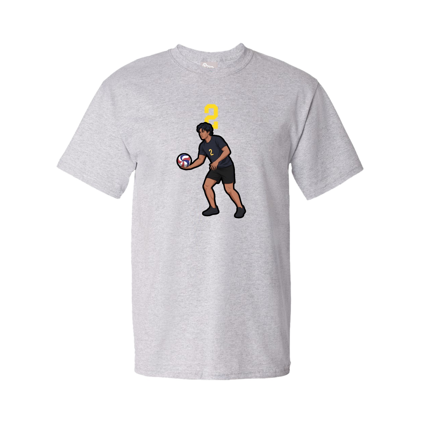 Tee — Number Top in Grey
