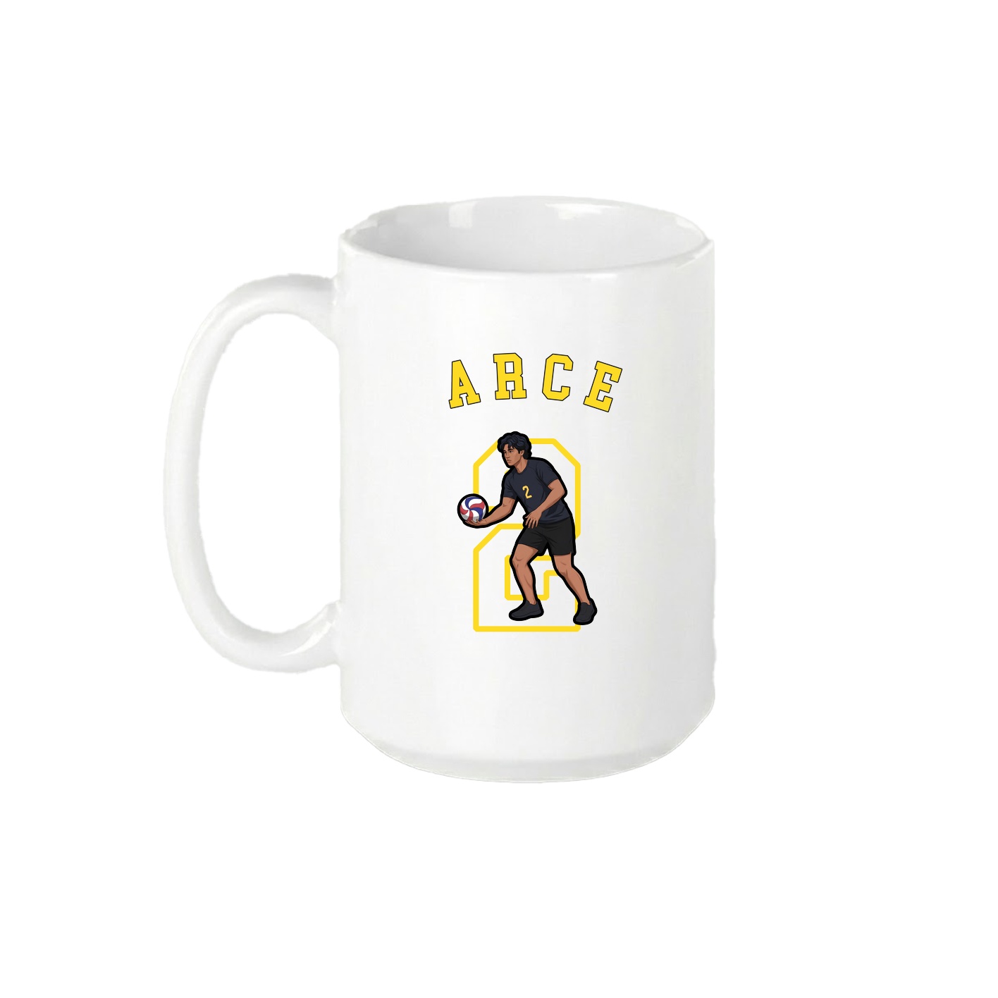 15oz Coffee Mug — Shirsey Arch in White