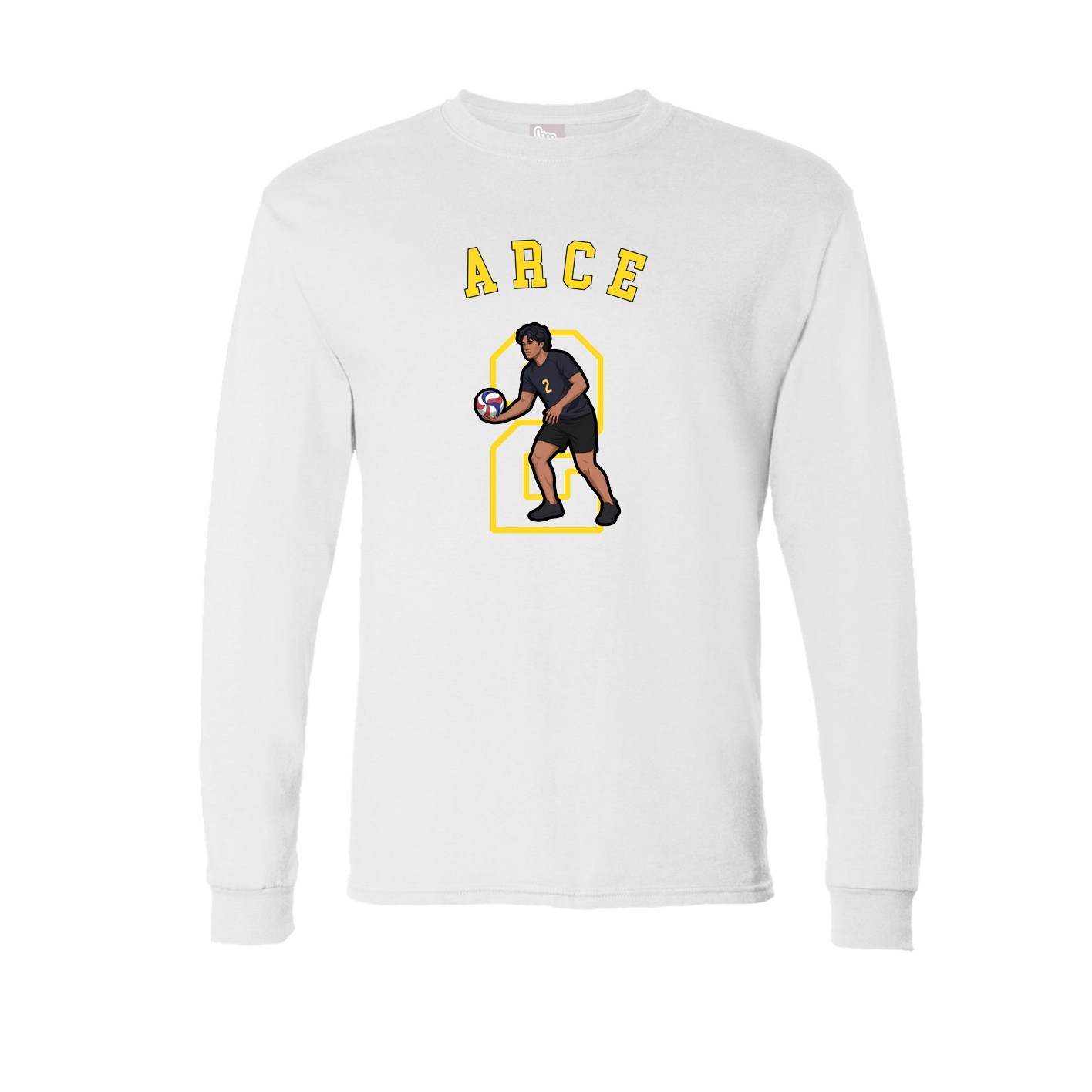 Long Sleeve Tee — Shirsey Arch in White
