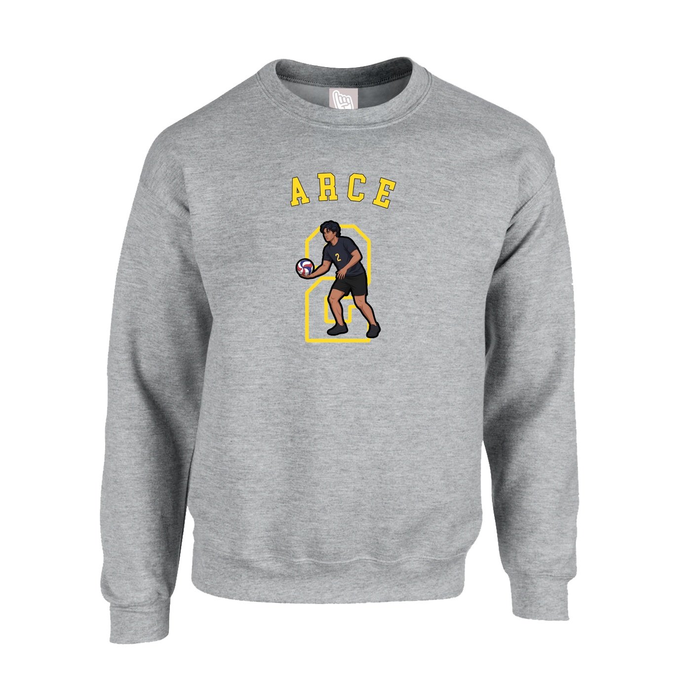 Fleece Crew — Shirsey Arch in Grey