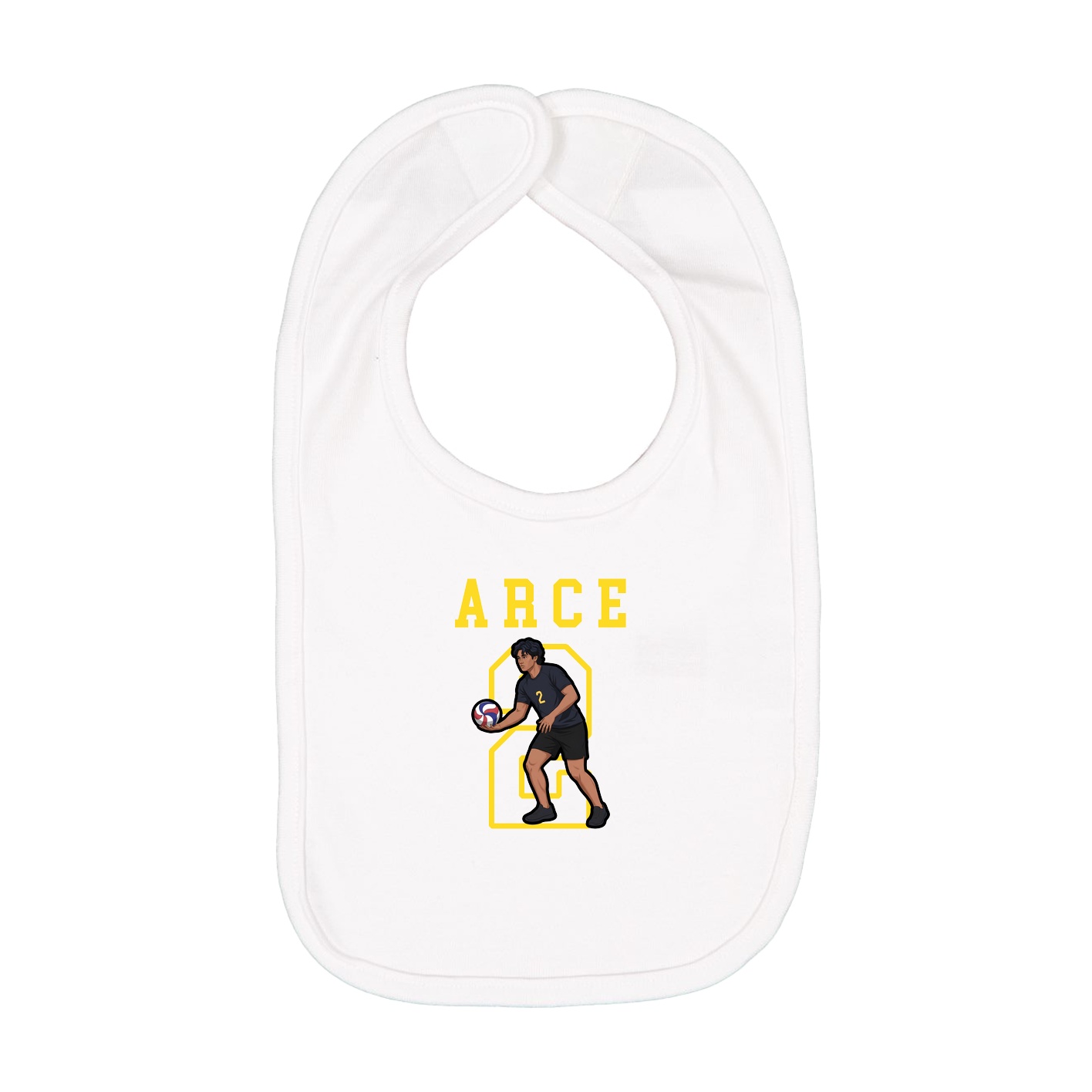 Infant Bib — Shirsey in White