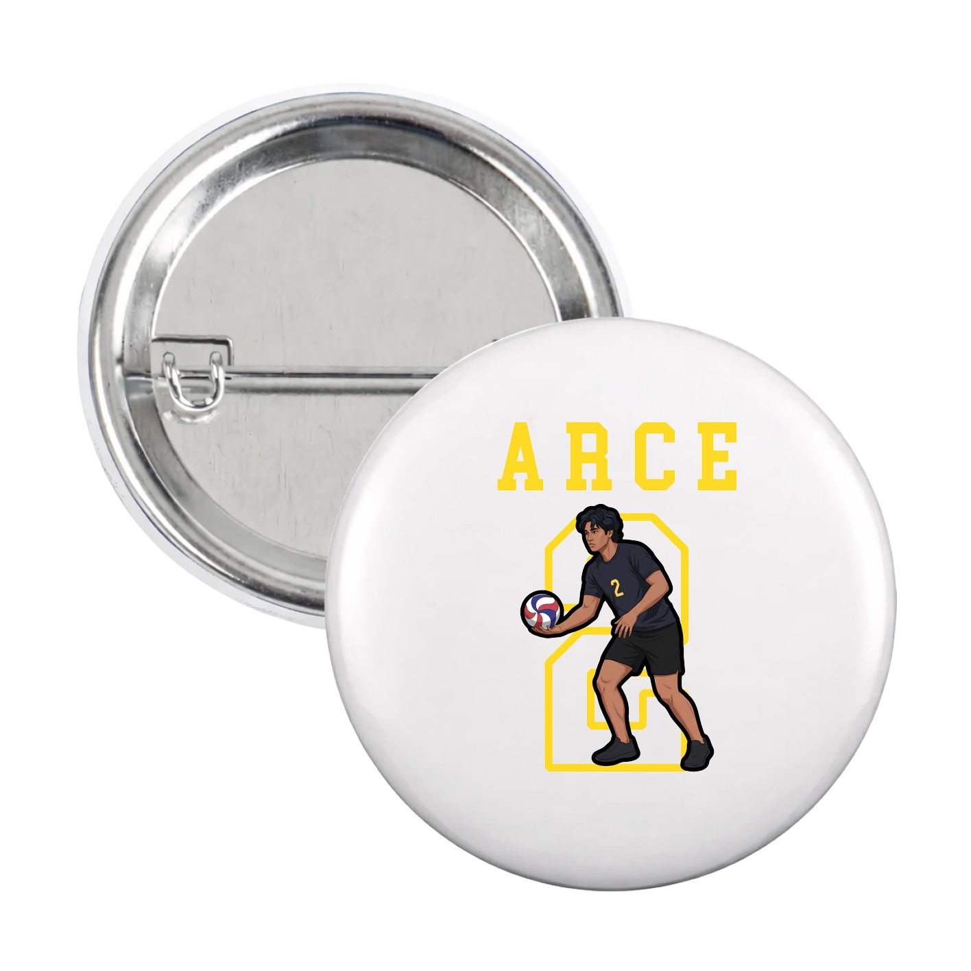 Game Day Button — Shirsey in White