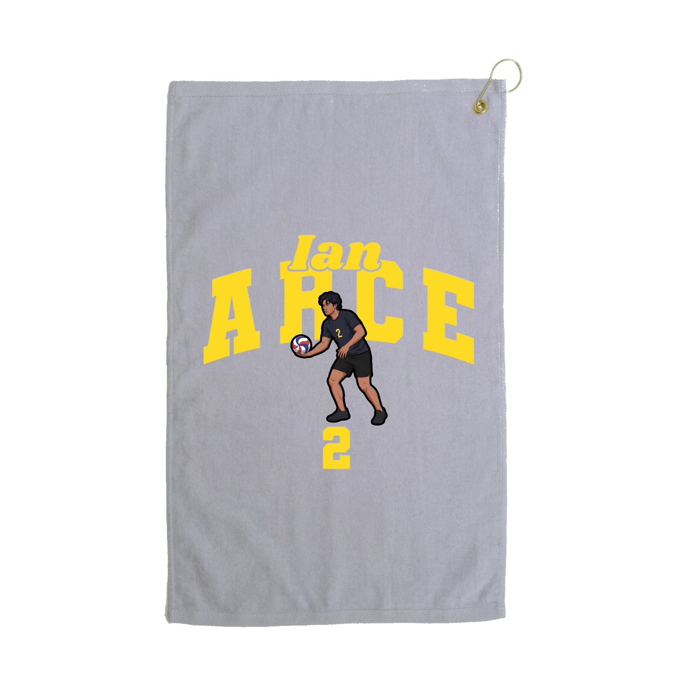 Golf Towel — Signature Arch in Grey
