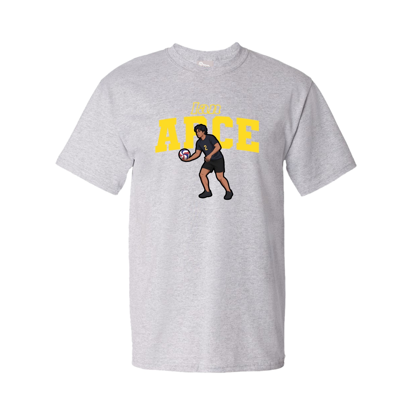 Tee — Name Arch in Grey