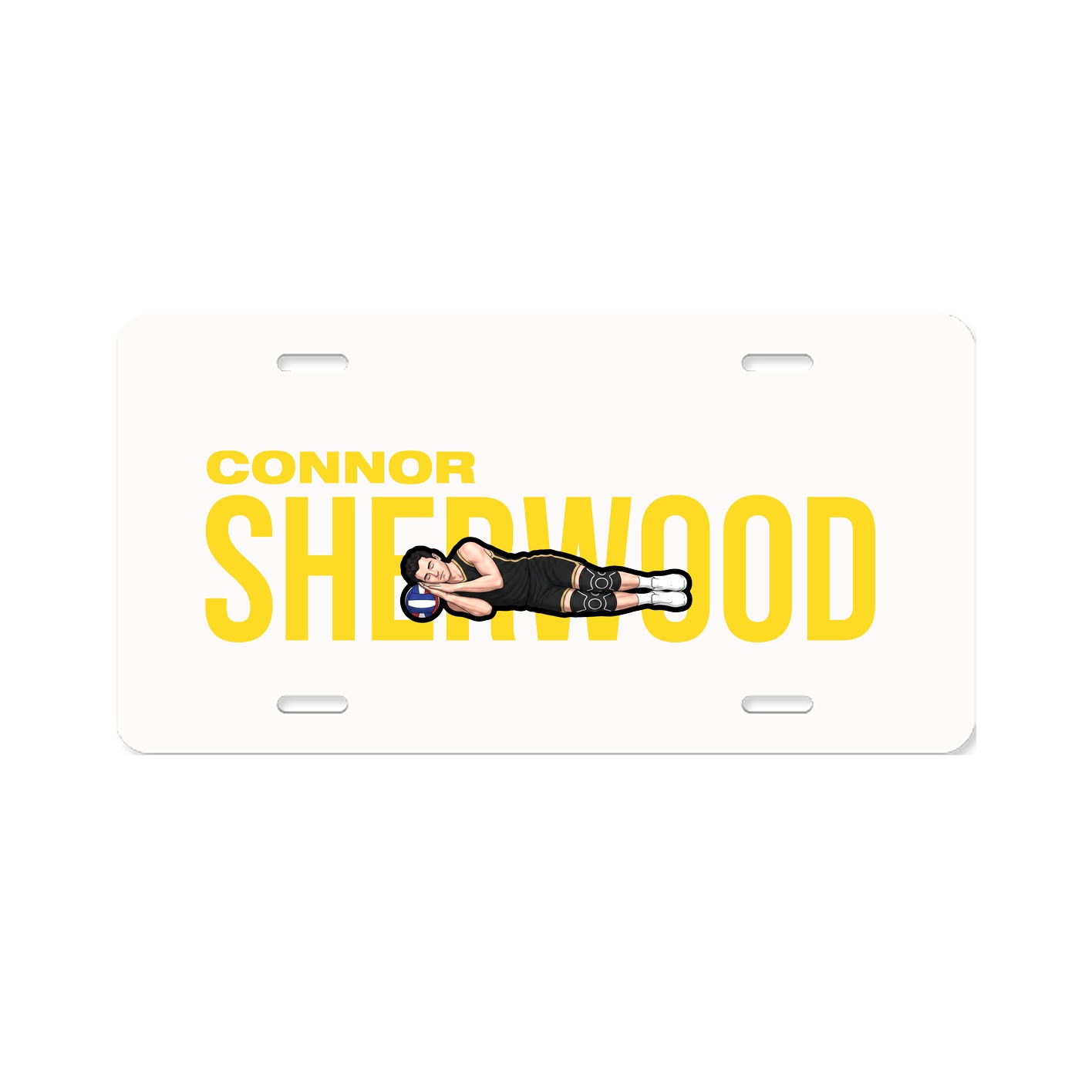 License Plate — Player Name in Classic