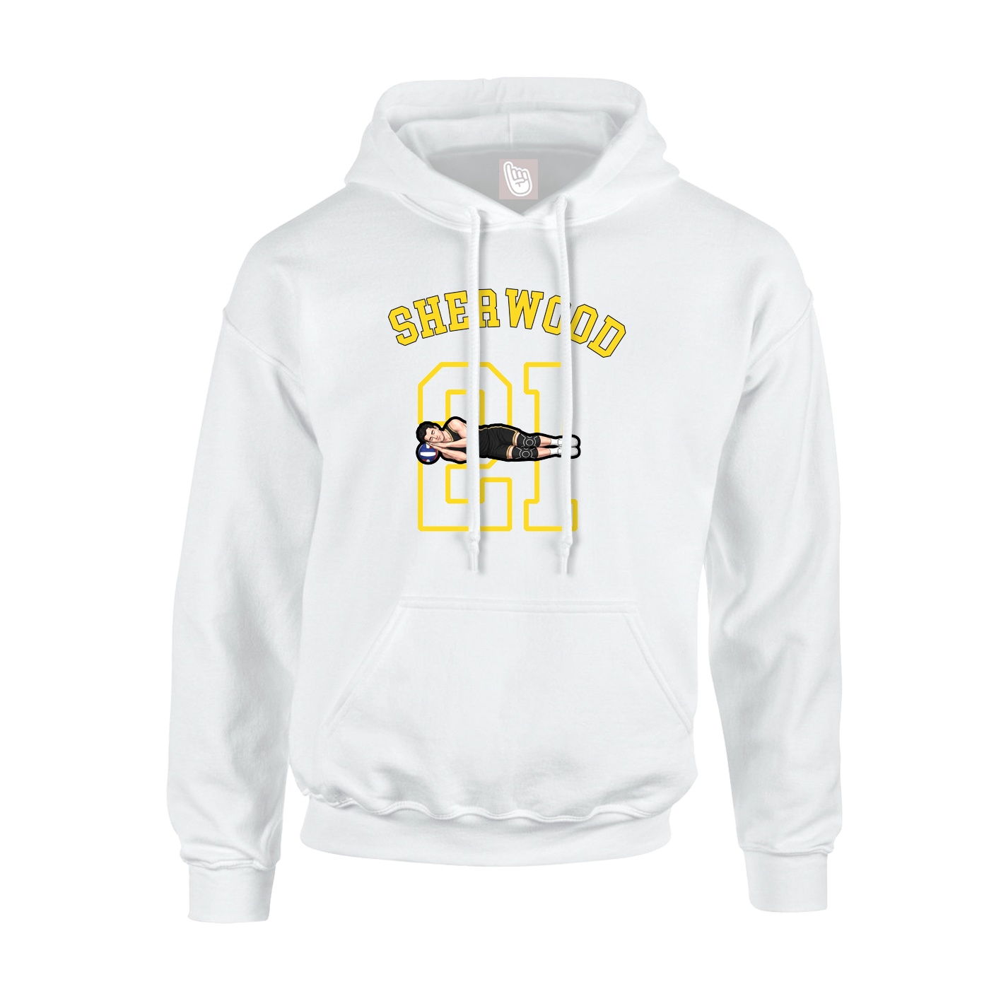 Youth Hoodie — Shirsey Arch in White