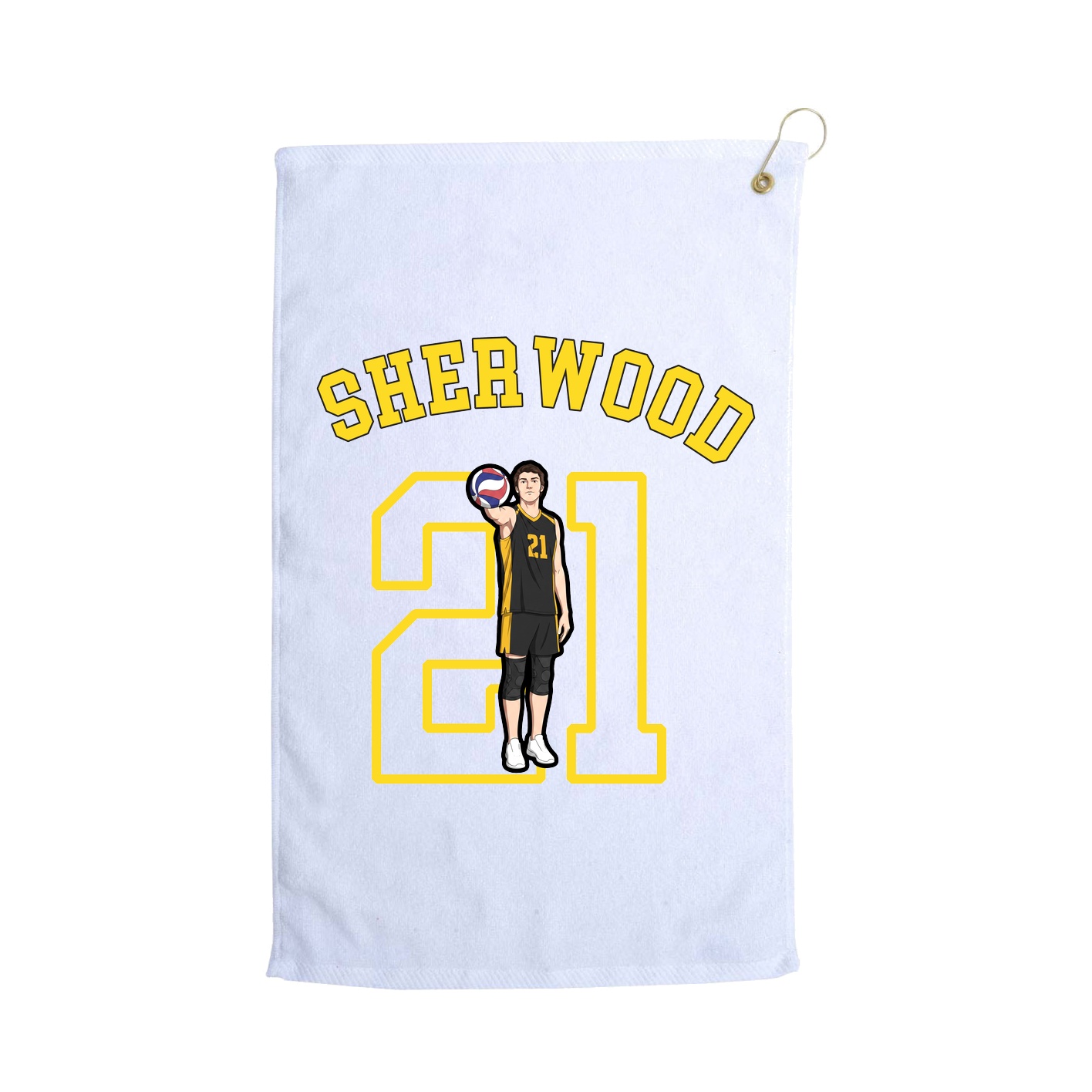 Golf Towel — Shirsey Arch in White