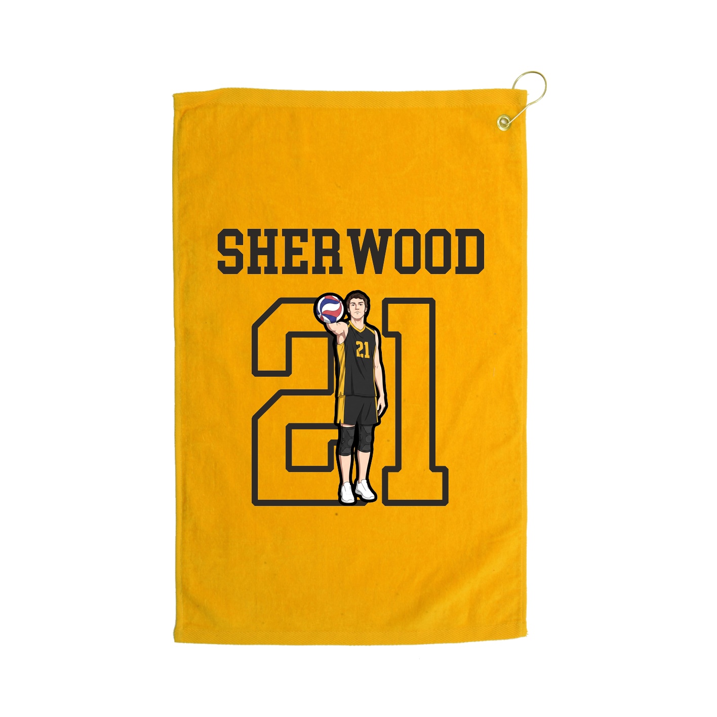 Golf Towel — Shirsey in Gold