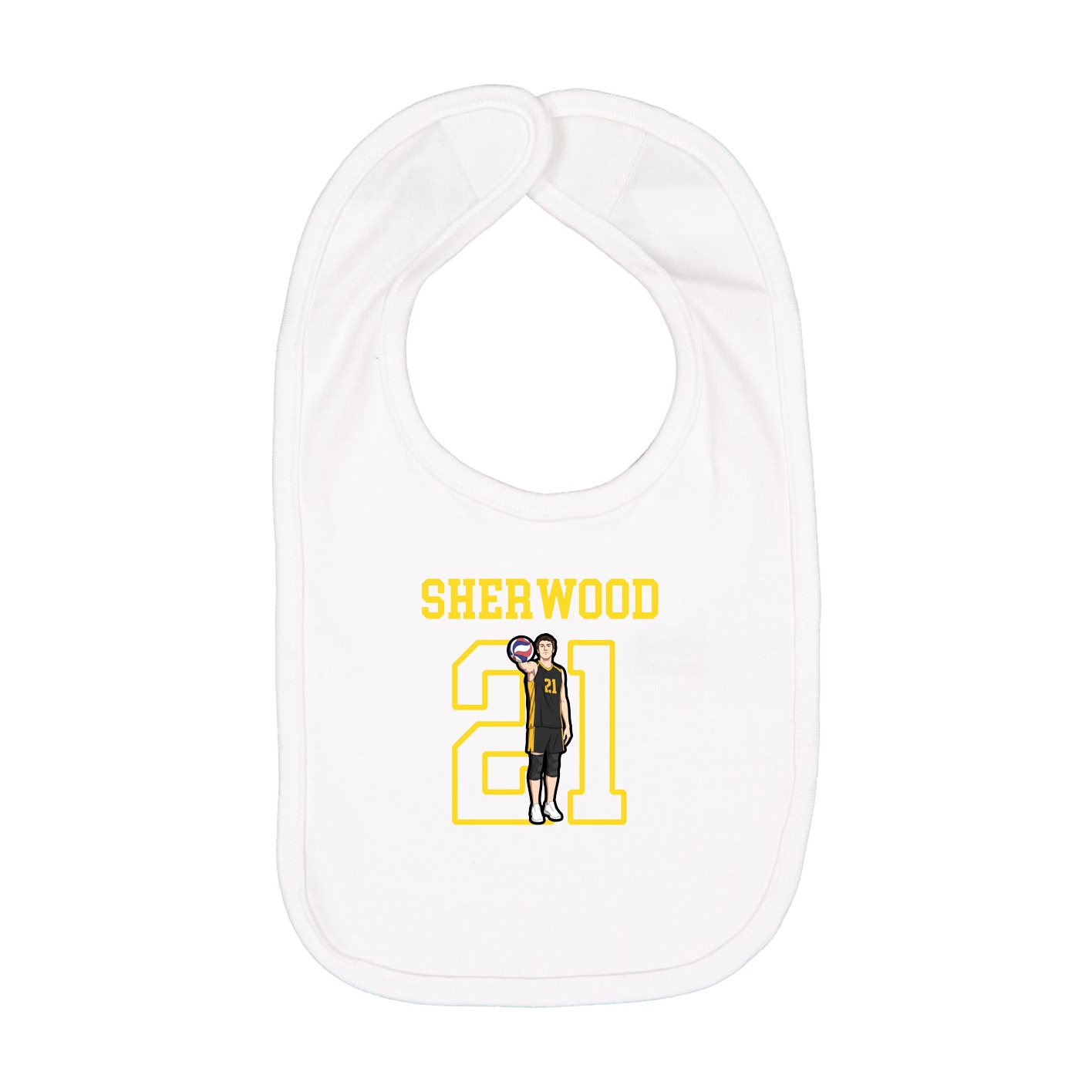 Infant Bib — Shirsey in White