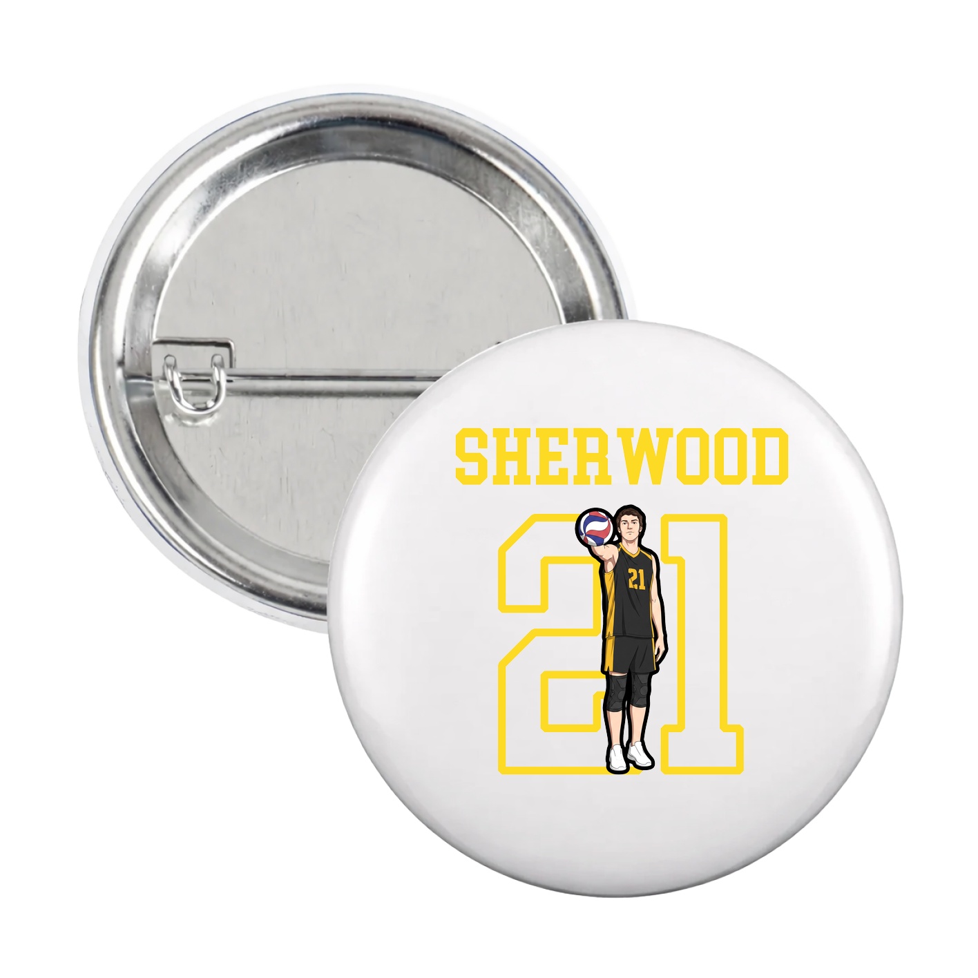 Game Day Button — Shirsey in White
