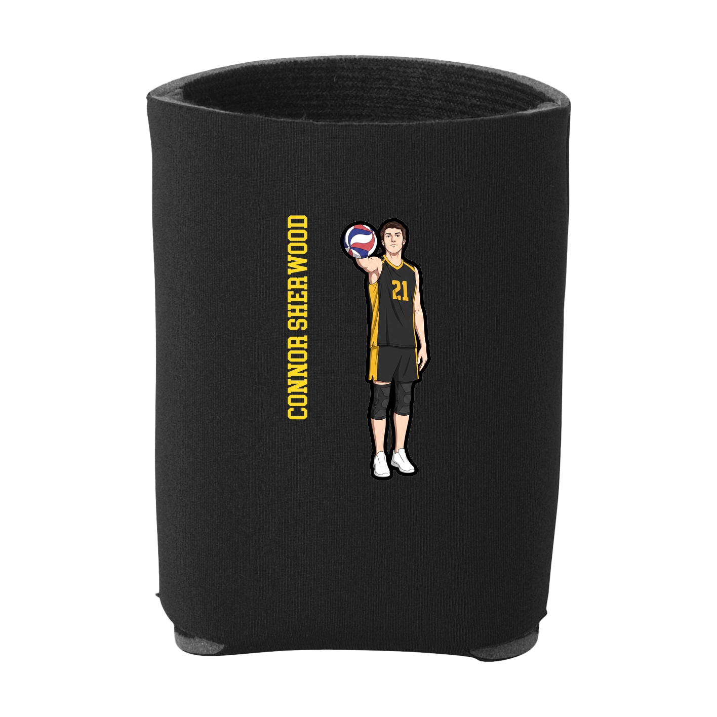 Can Holder — Name Vertical in Black