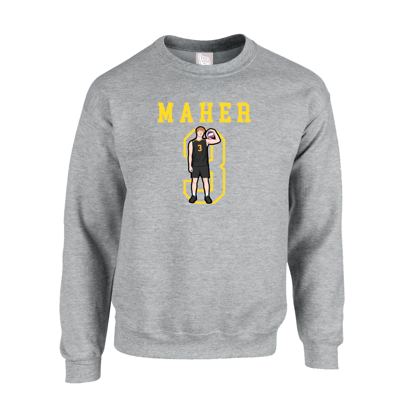 Fleece Crew — Shirsey in Grey