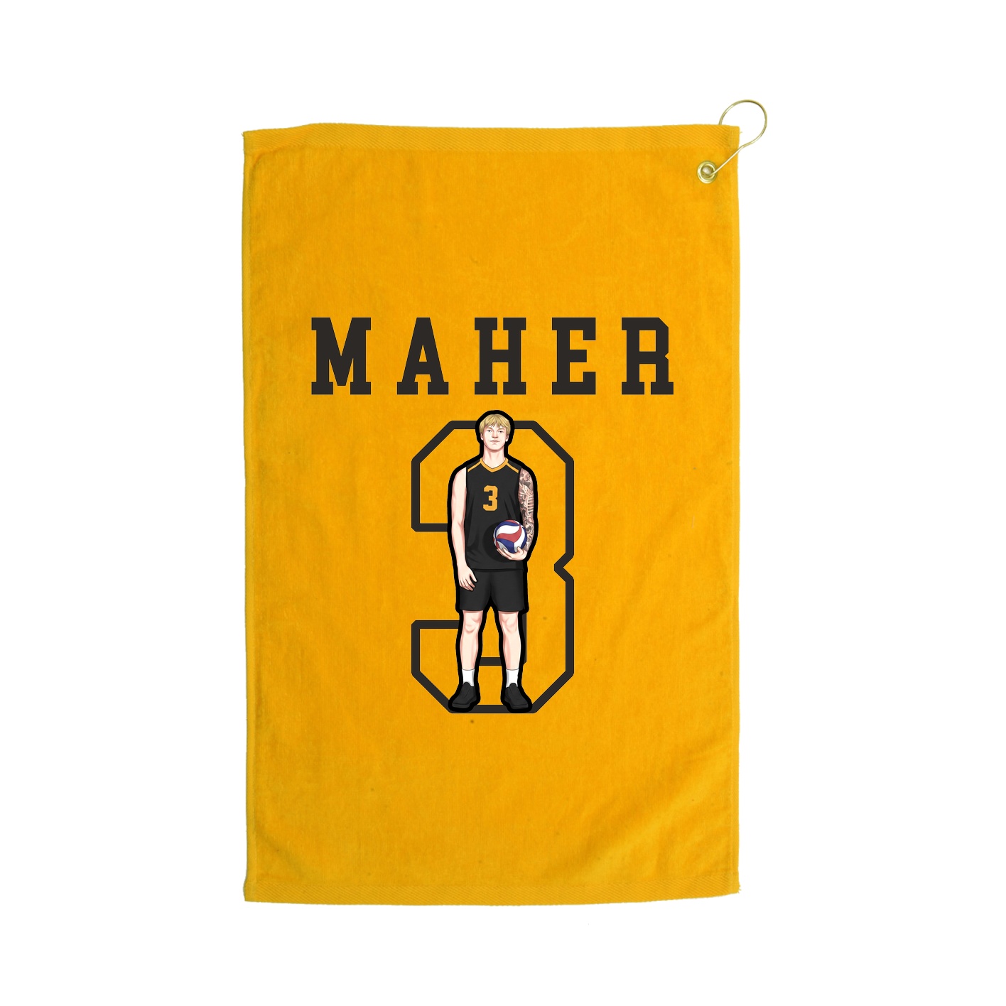 Golf Towel — Shirsey in Gold
