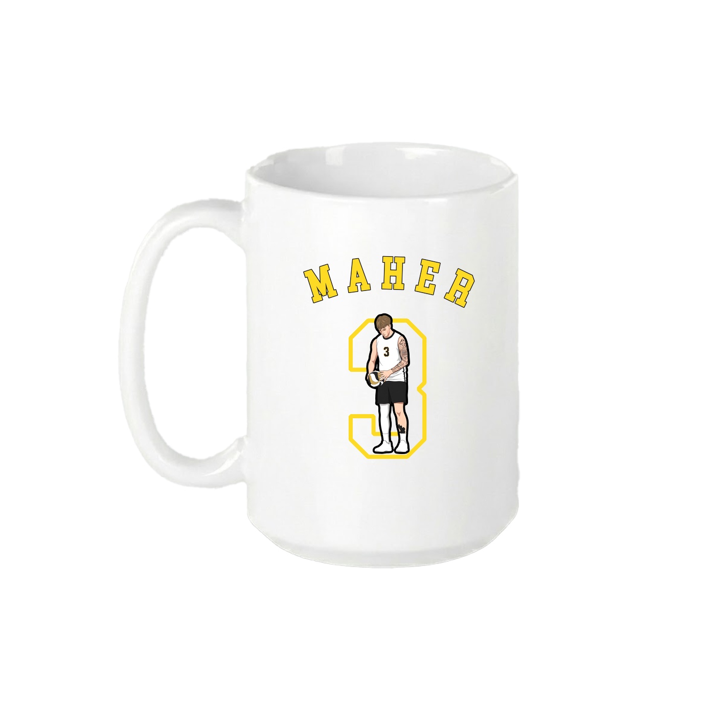15oz Coffee Mug — Shirsey Arch in White
