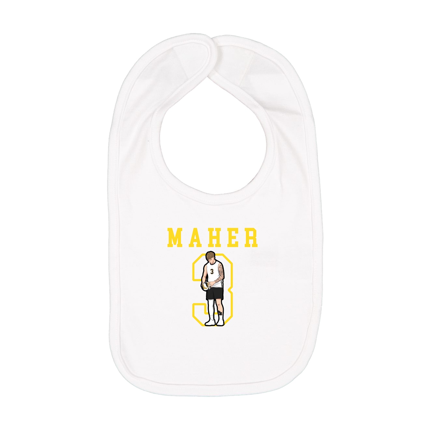 Infant Bib — Shirsey in White
