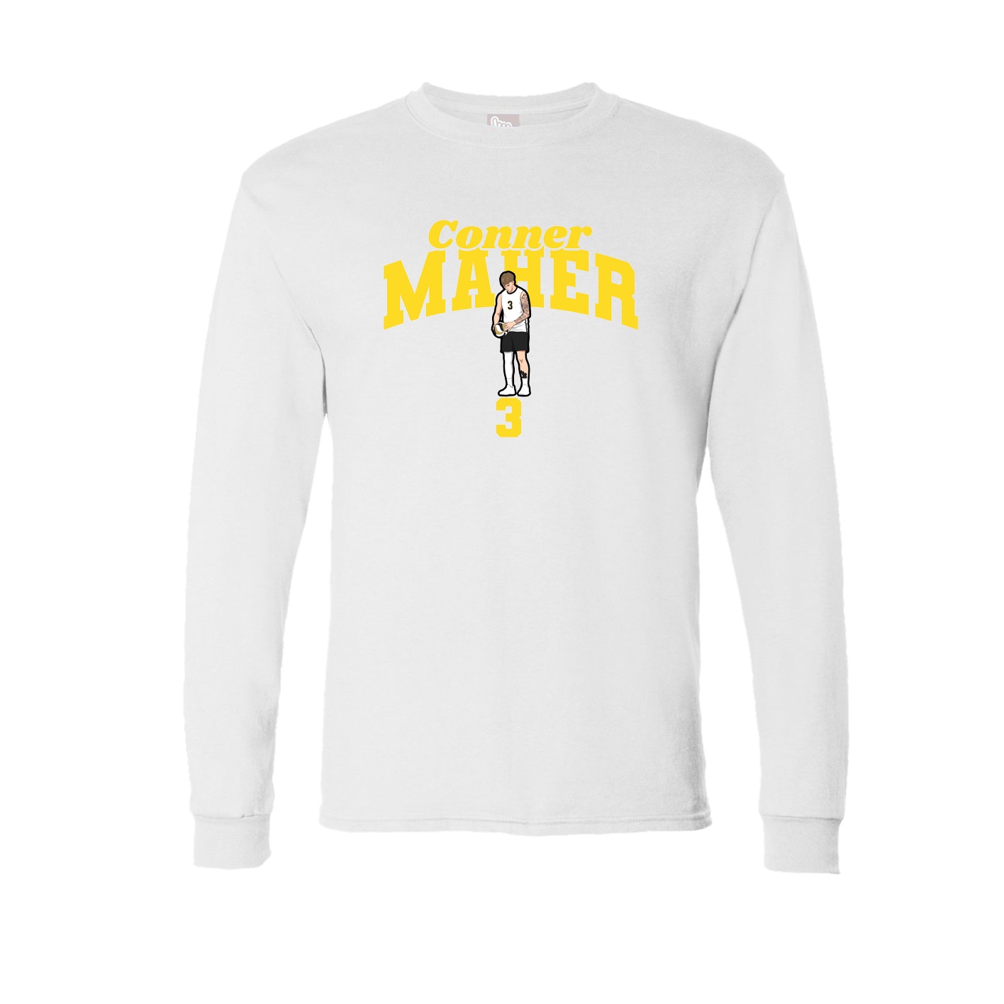 Long Sleeve Tee — Signature Arch in White