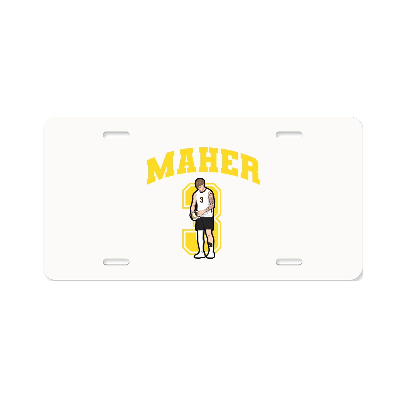 License Plate — Number in Classic
