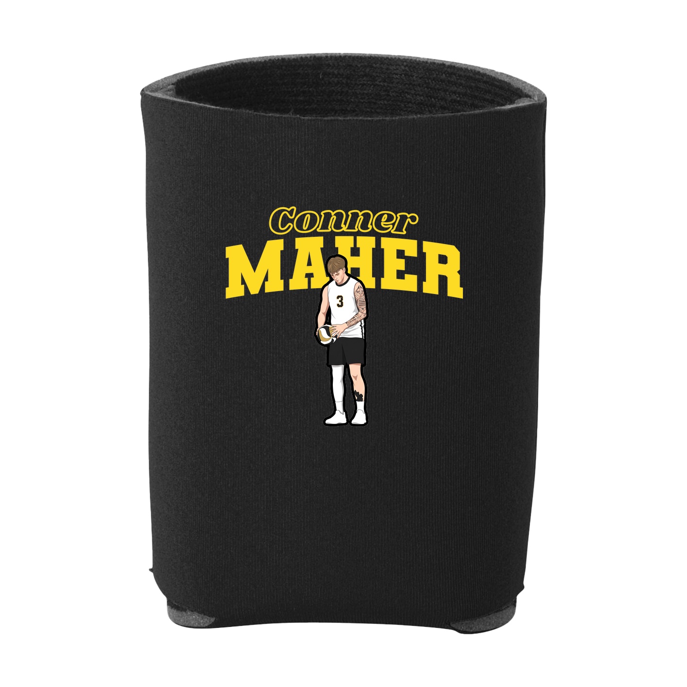 Can Holder — Name Arch in Black
