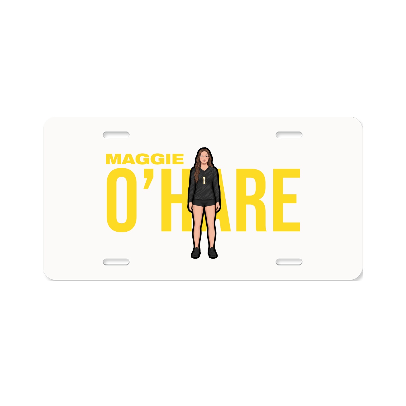 License Plate — Player Name in Classic