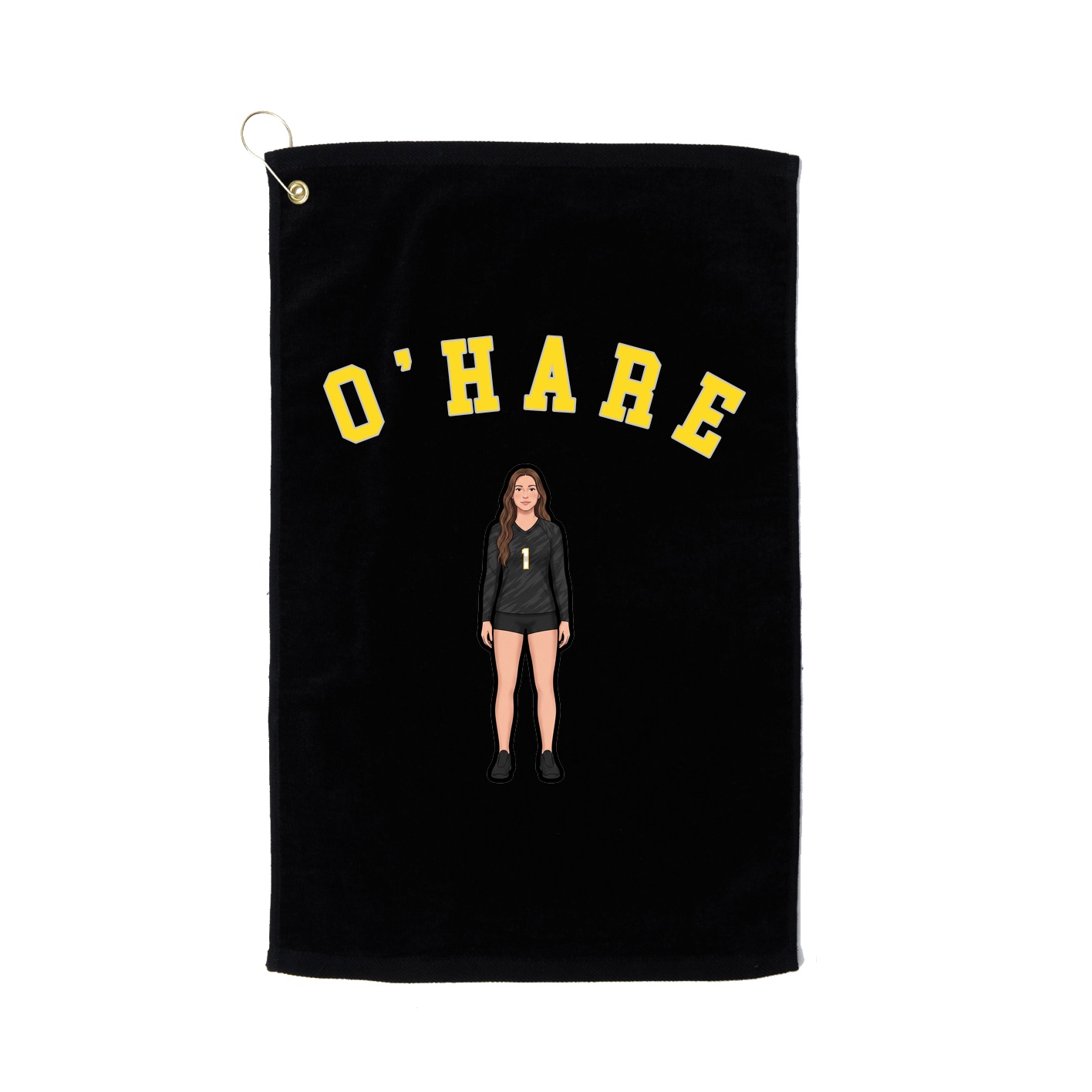 Golf Towel — Shirsey Arch in Black