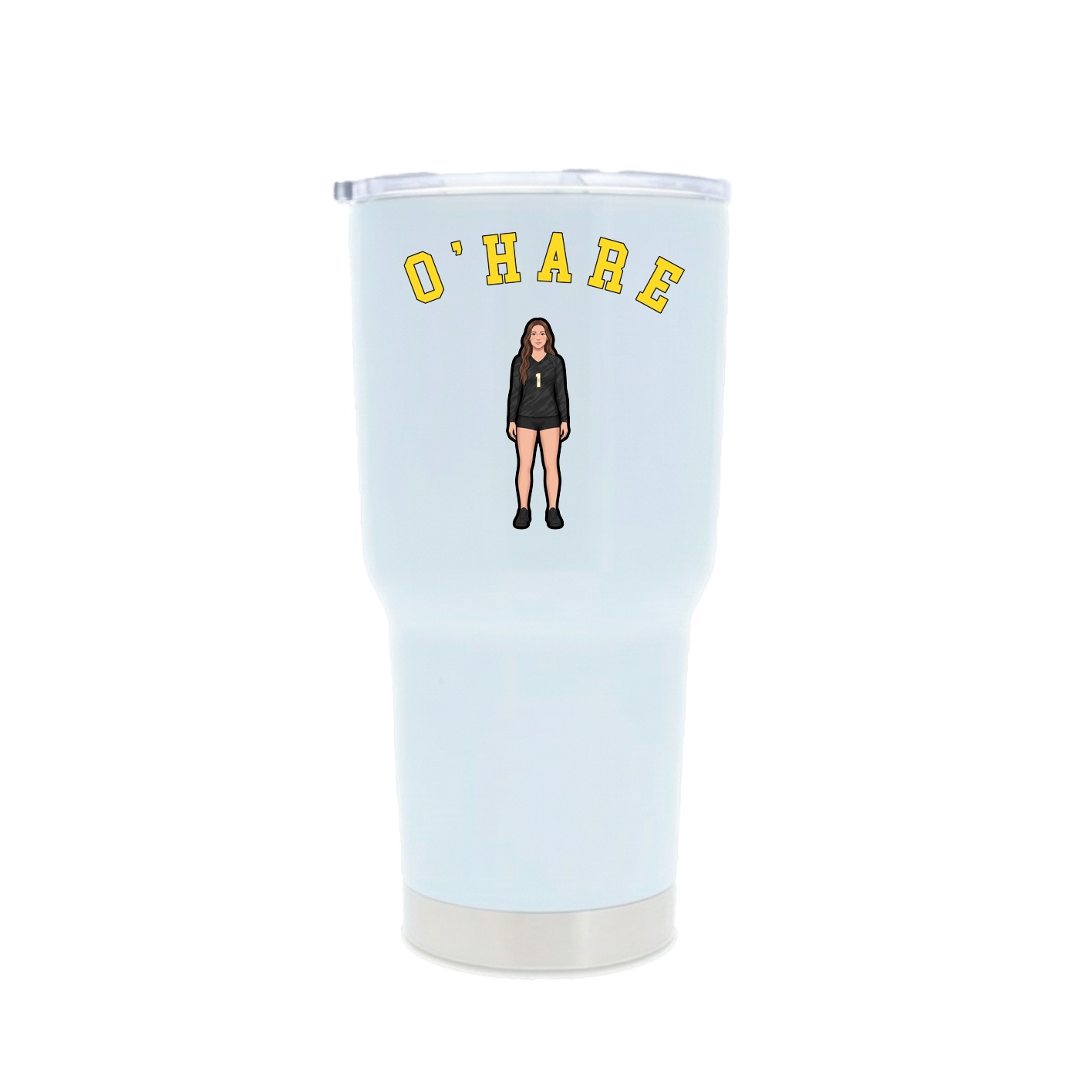 30oz Stainless Steel Tumbler — Shirsey Arch in White
