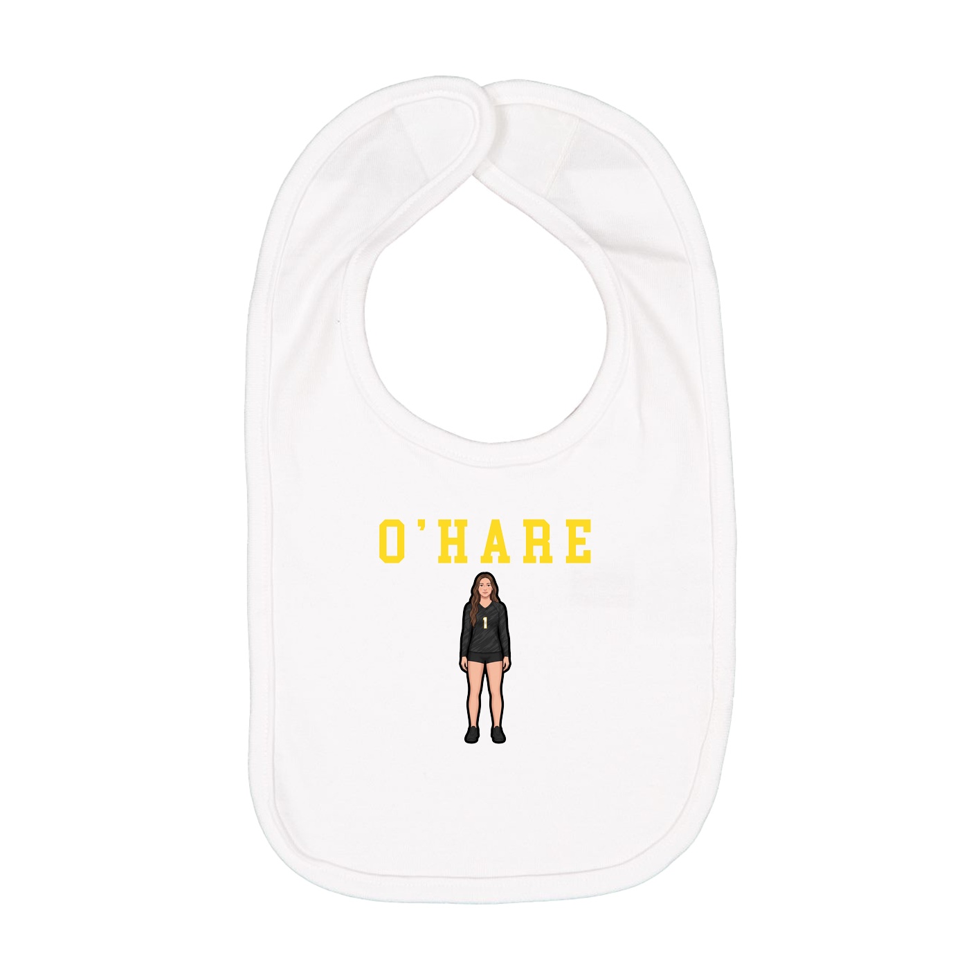 Infant Bib — Shirsey in White