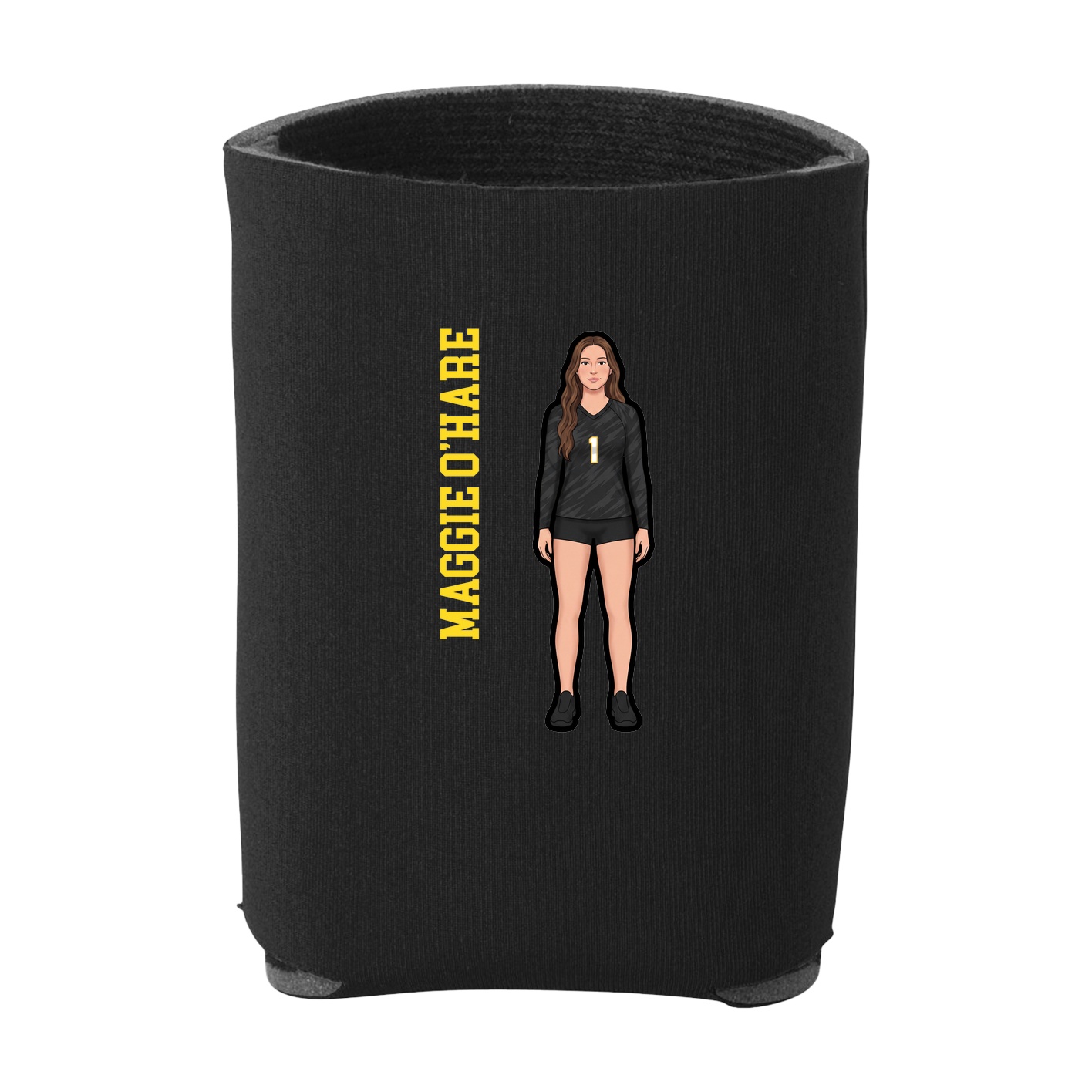 Can Holder — Name Vertical in Black