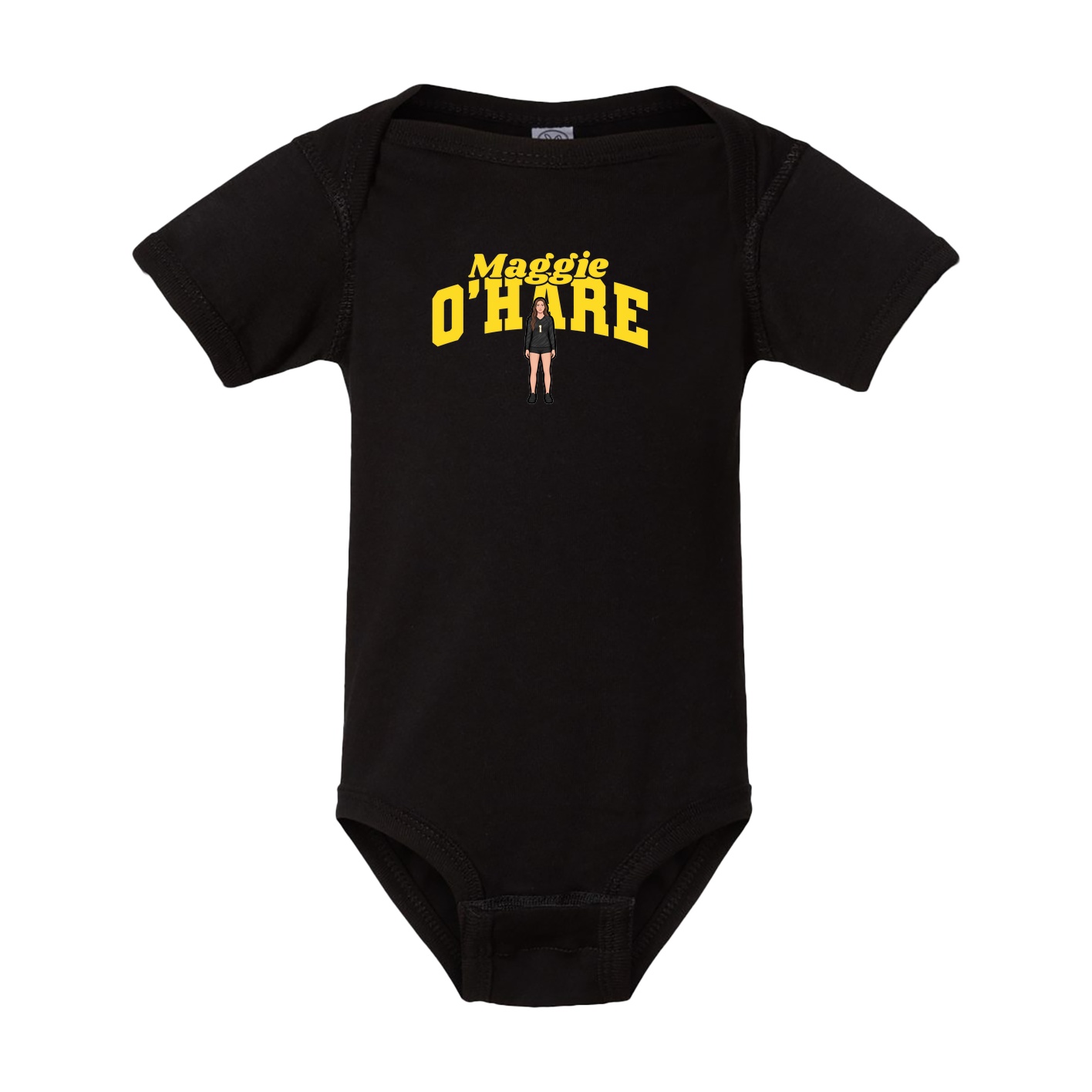 Baby Onesie — Signature Arch in Black