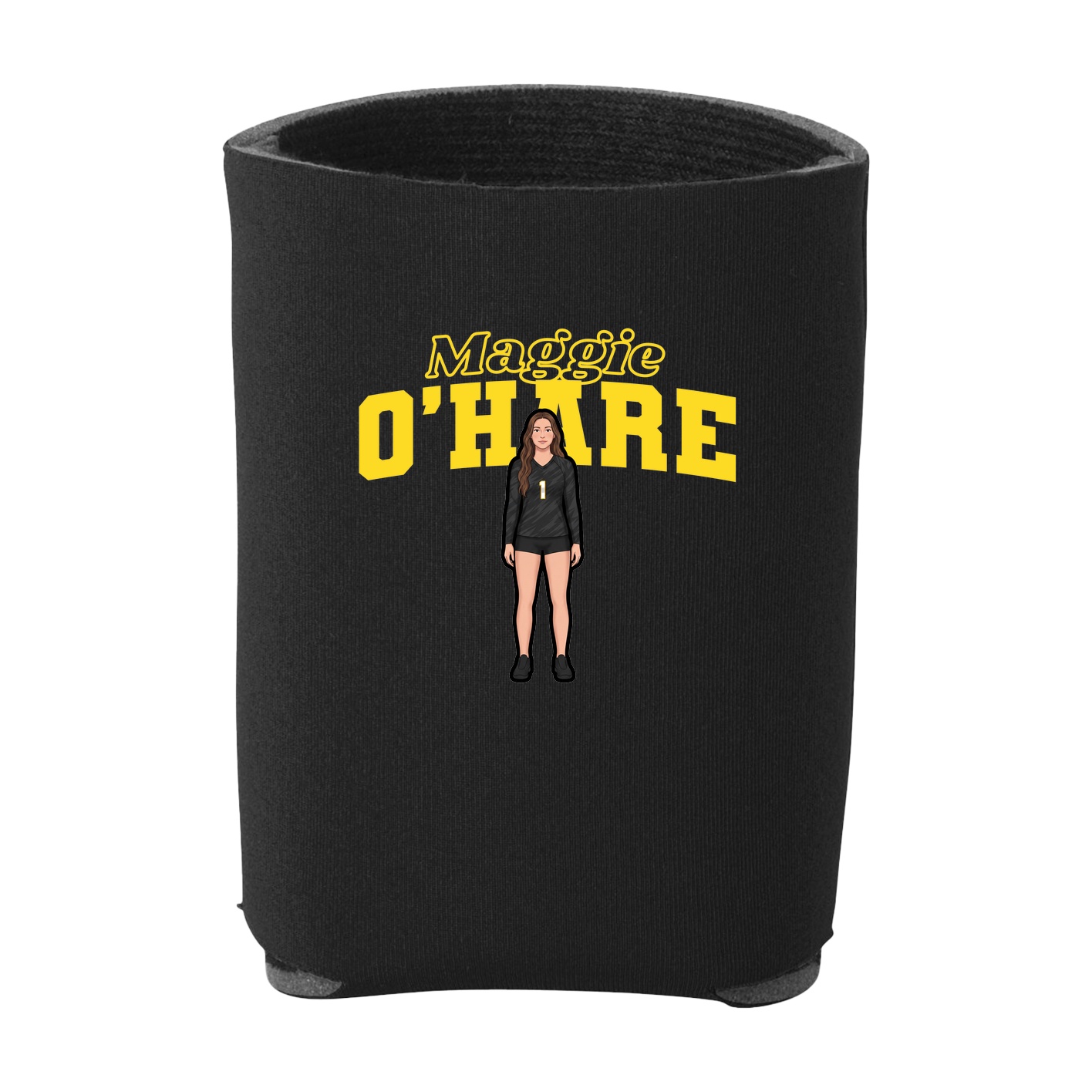 Can Holder — Name Arch in Black