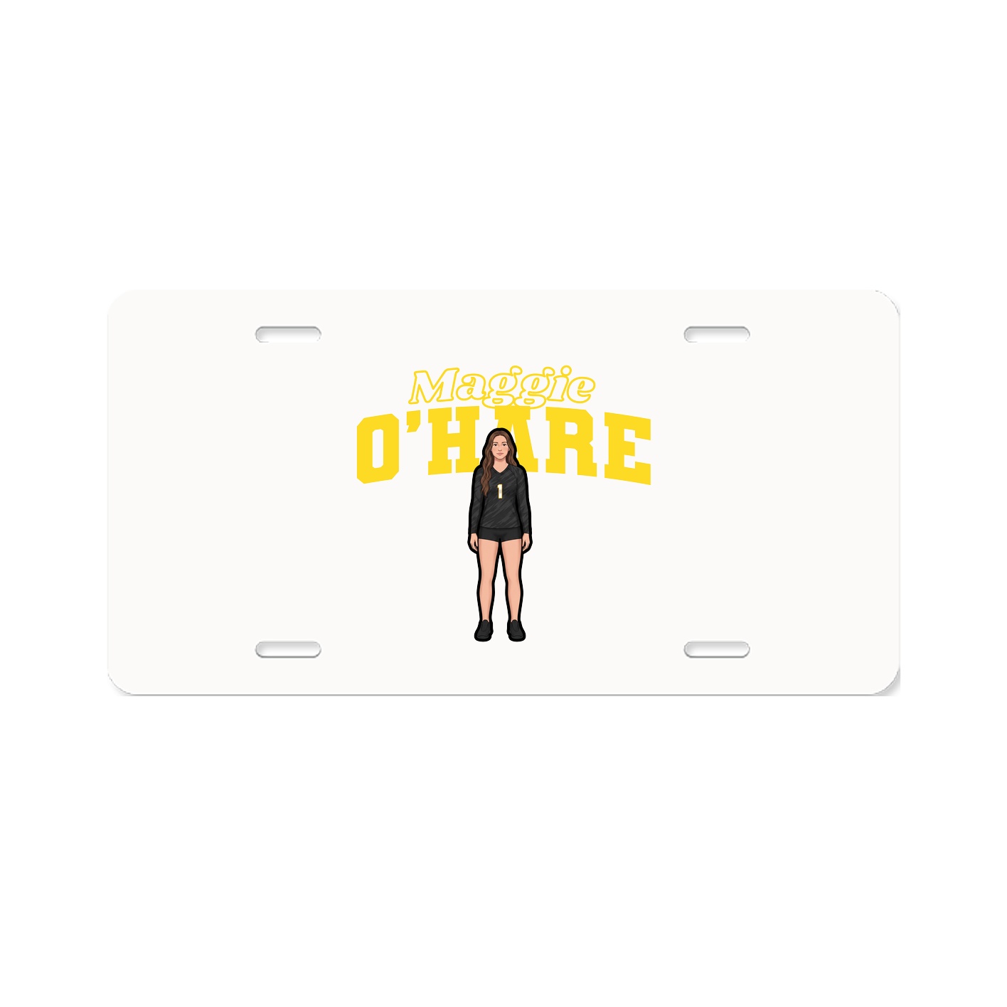 License Plate — Name Arch in Classic