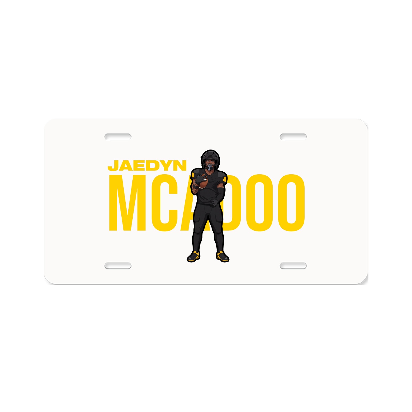 License Plate — Player Name in Classic
