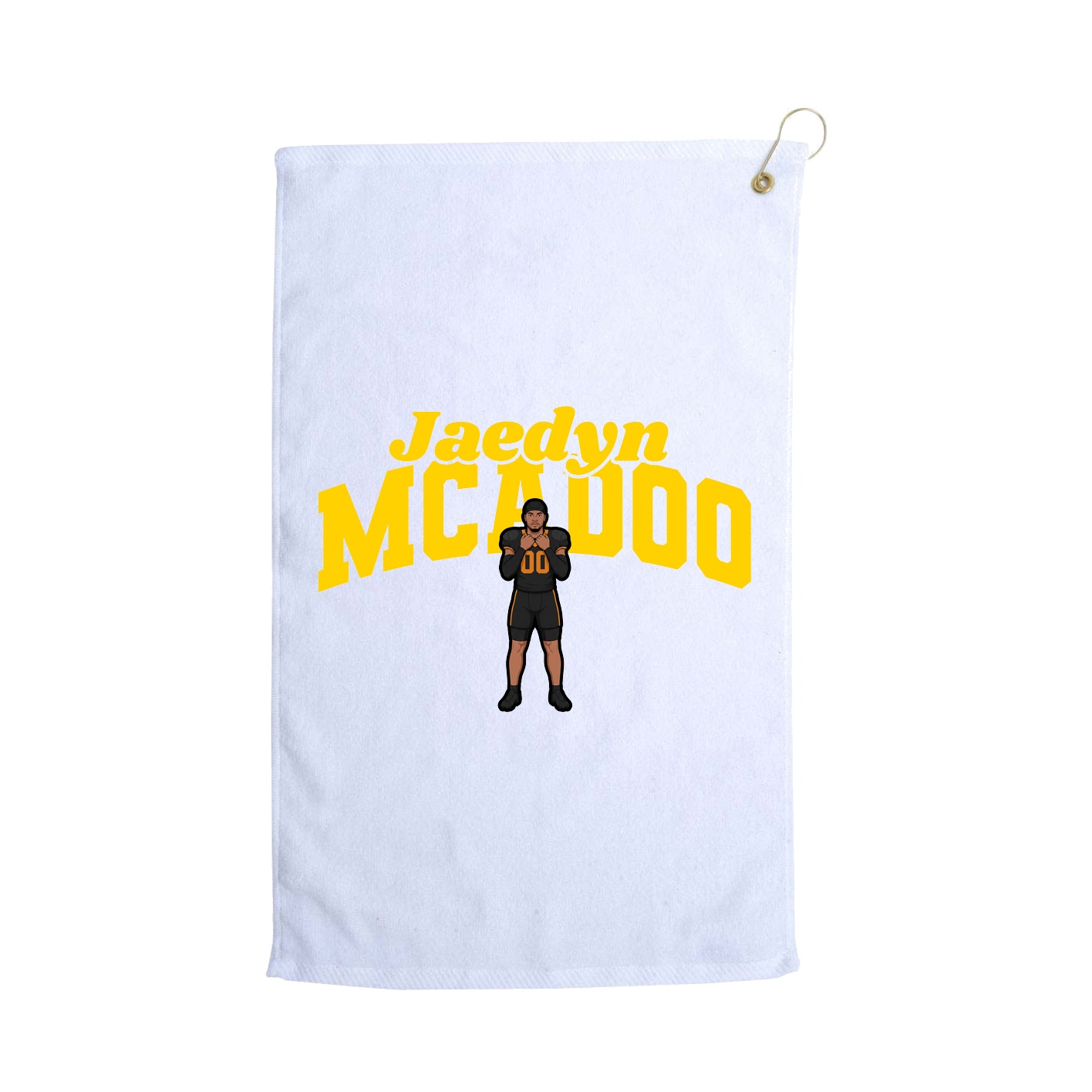 Golf Towel — Signature Arch in White